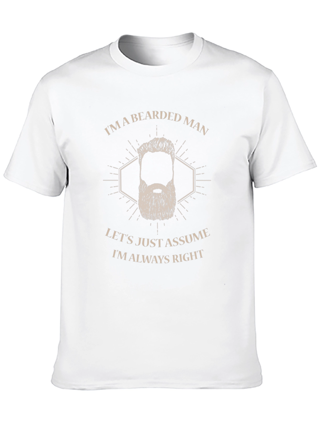 Bearded Man Always Right Graphic Tee