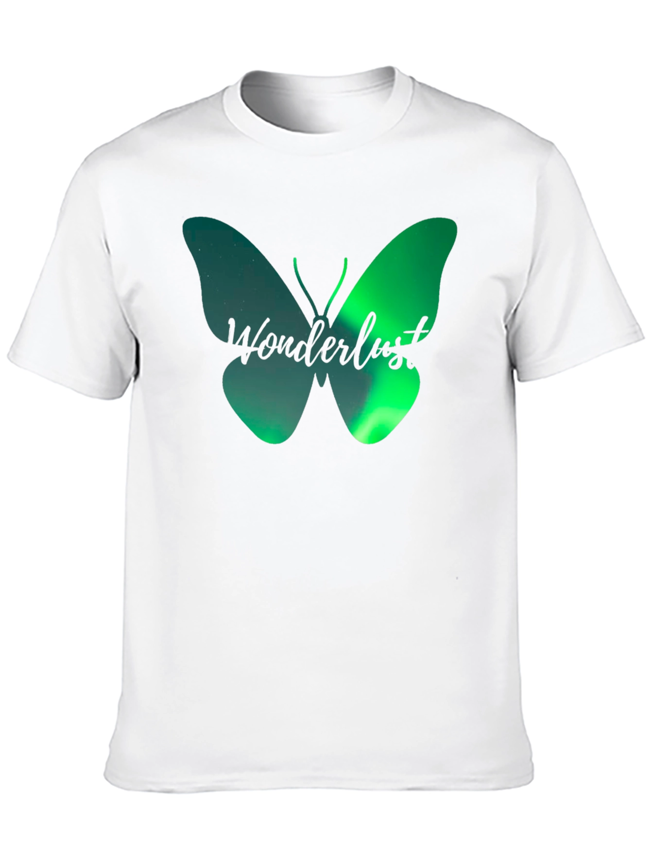 Wanderlust Butterfly Graphic T-Shirt - Black