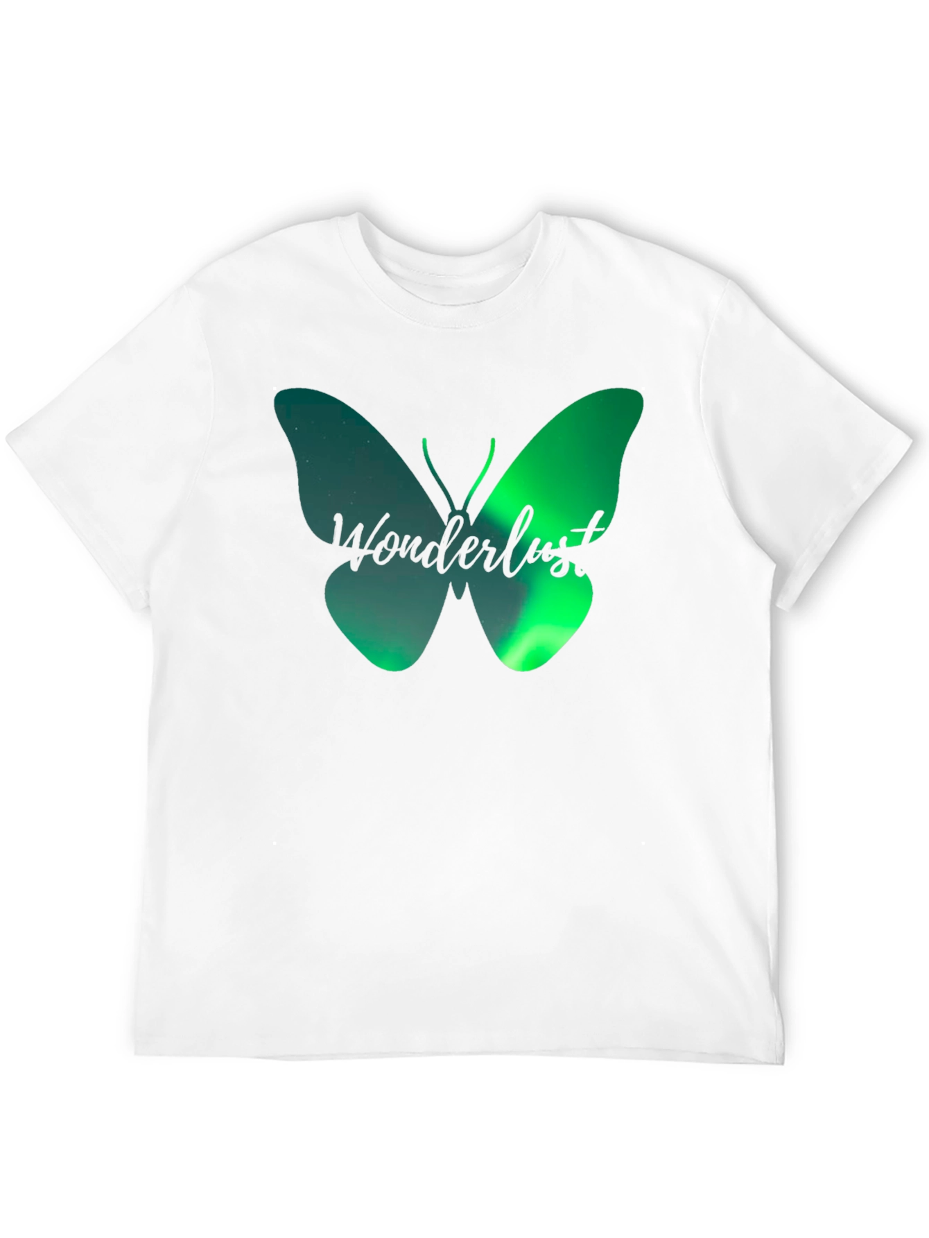 Wanderlust Butterfly Graphic T-Shirt - Black