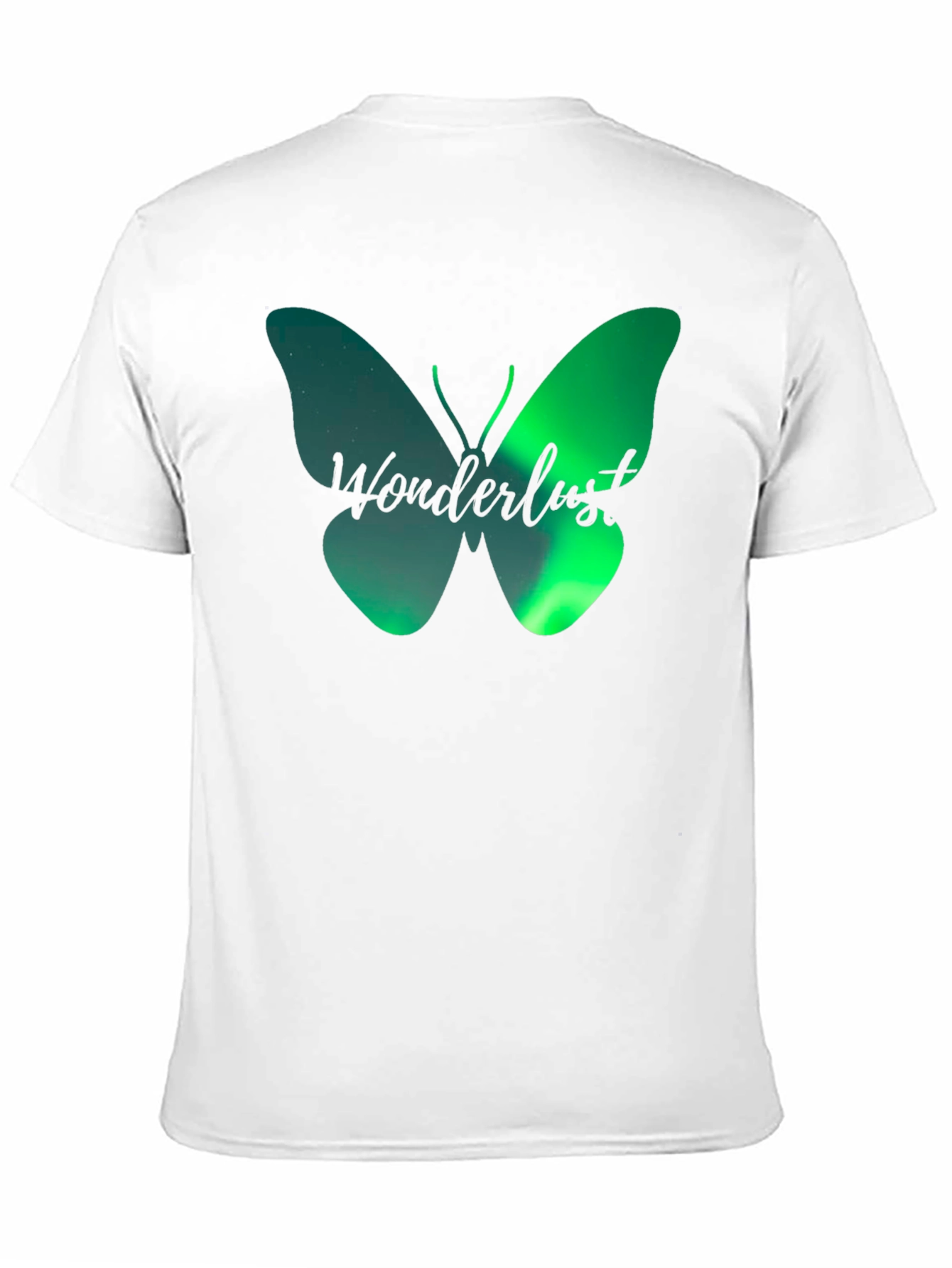 Wanderlust Butterfly Graphic T-Shirt - Black