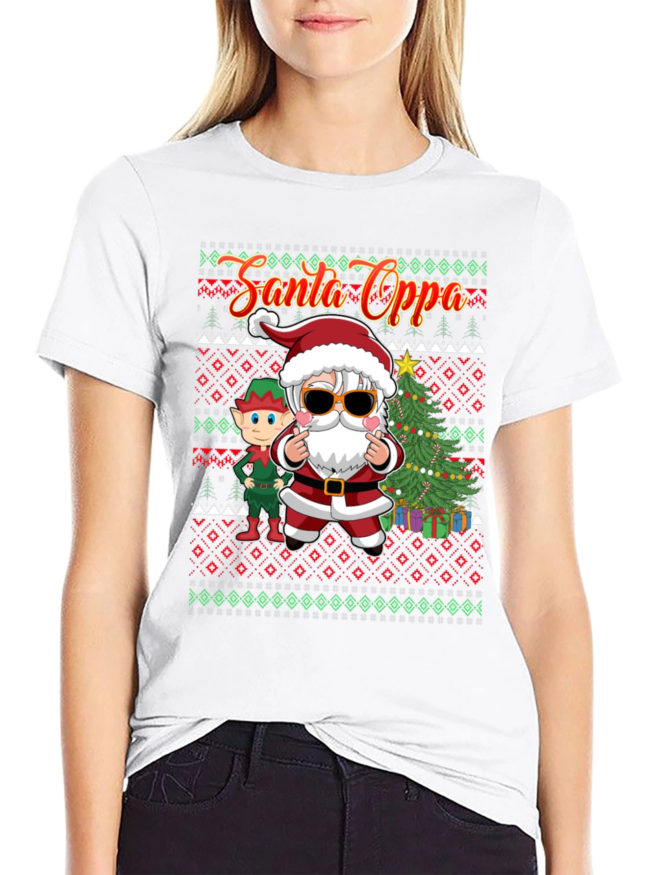 Santa Oppa Christmas T-Shirt