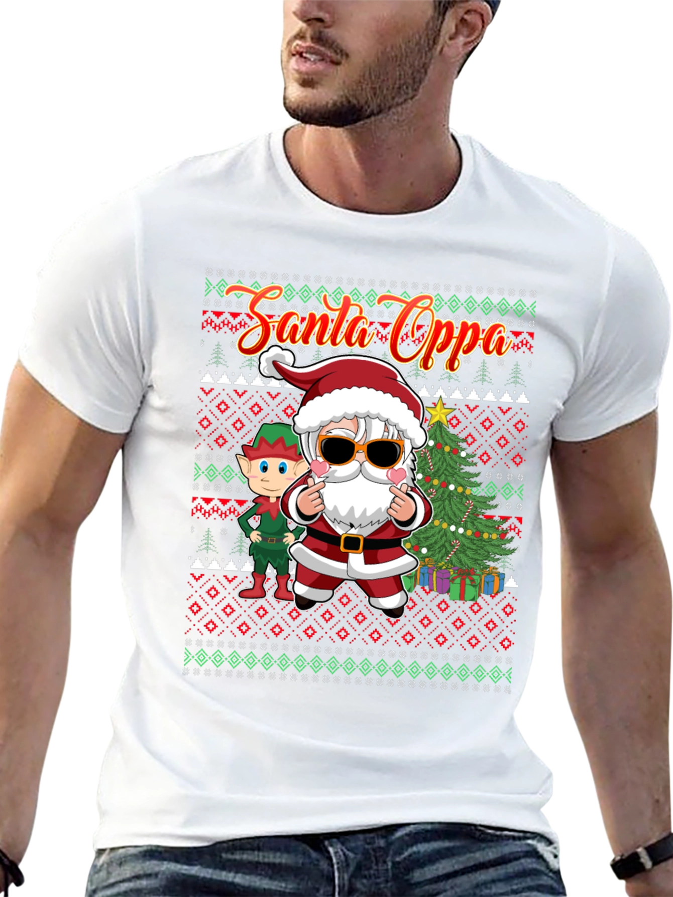 Santa Oppa Christmas T-Shirt