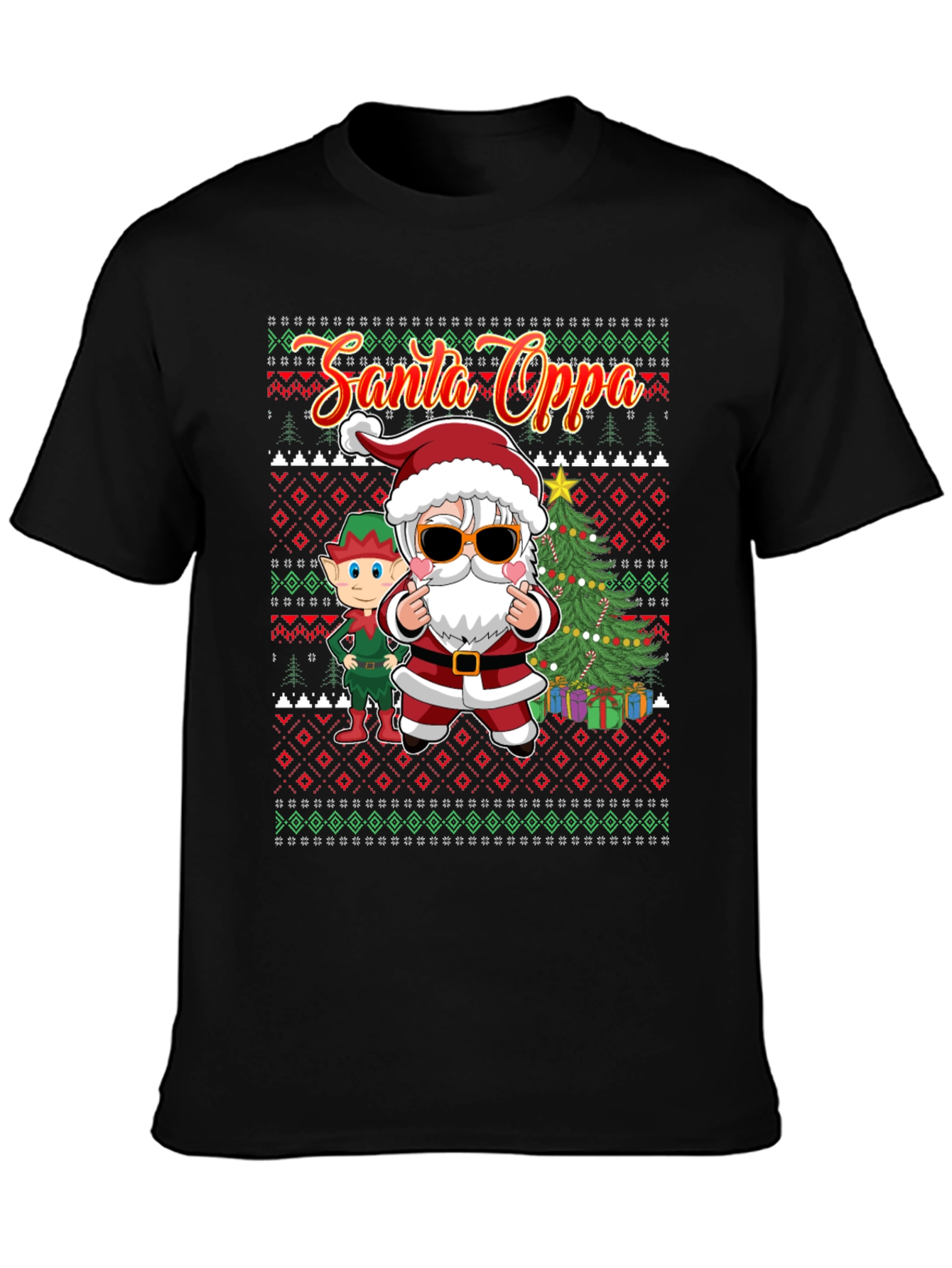 Santa Oppa Christmas T-Shirt