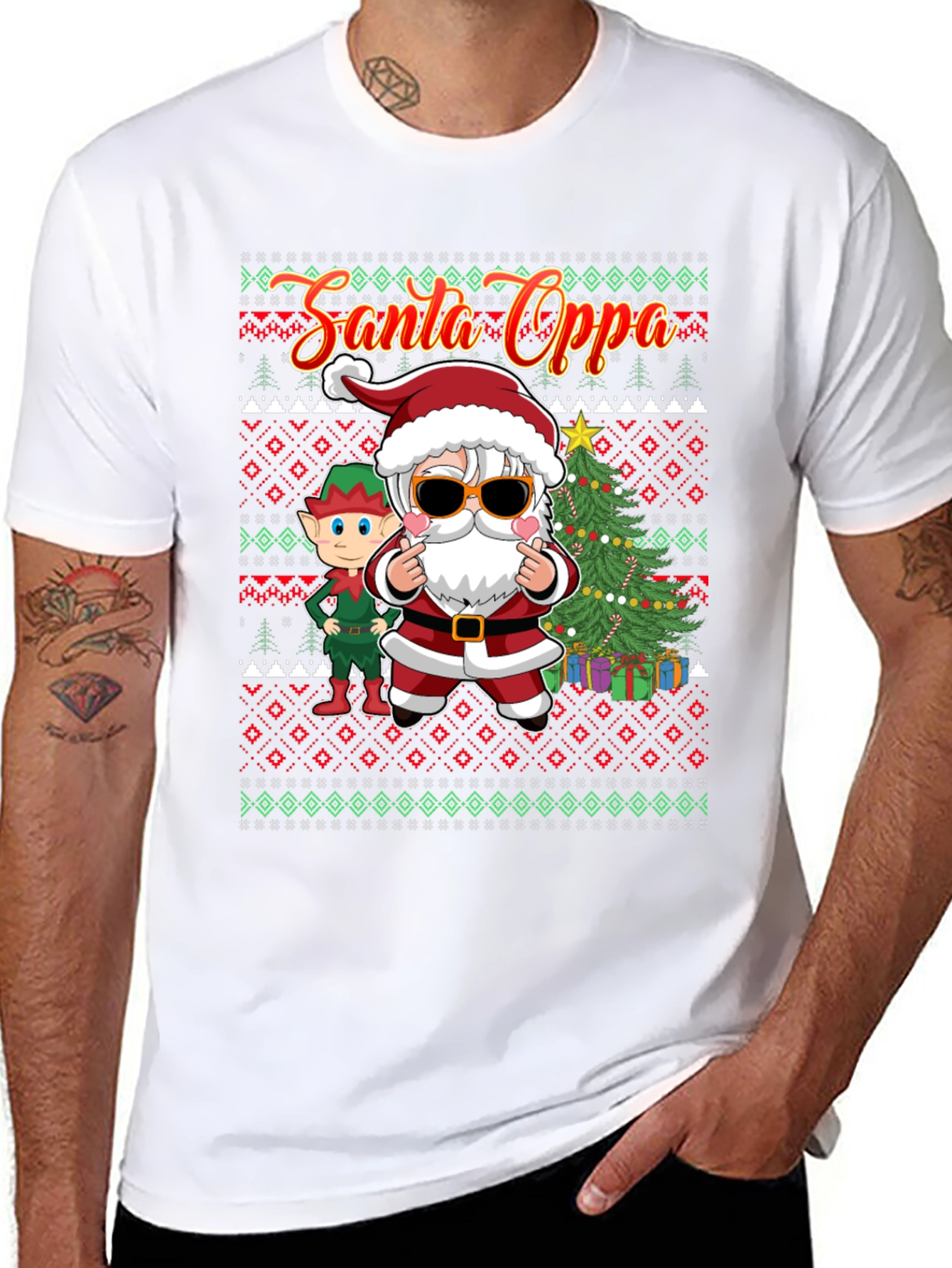 Santa Oppa Christmas T-Shirt