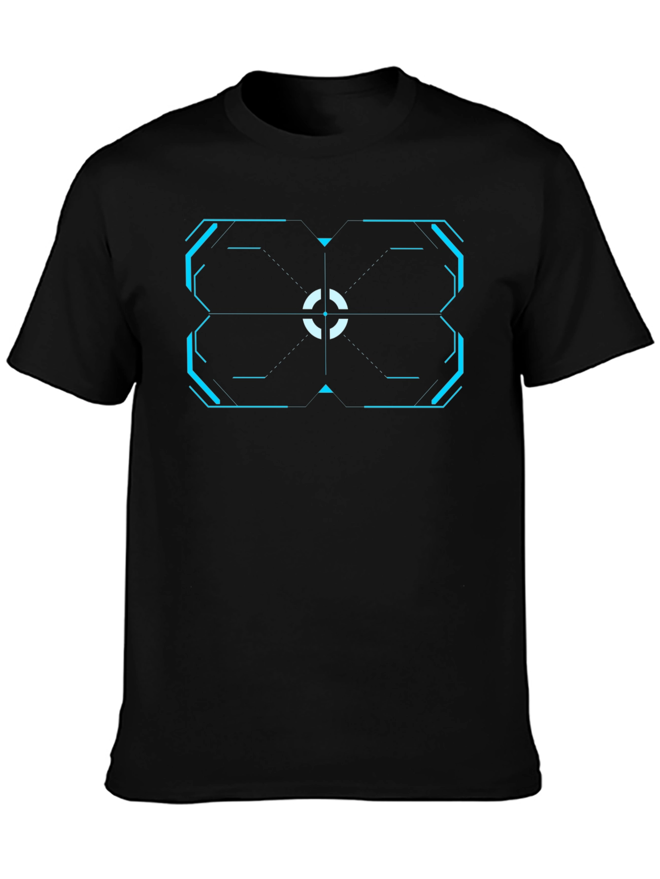 Cyberpunk Target T-Shirt - Black