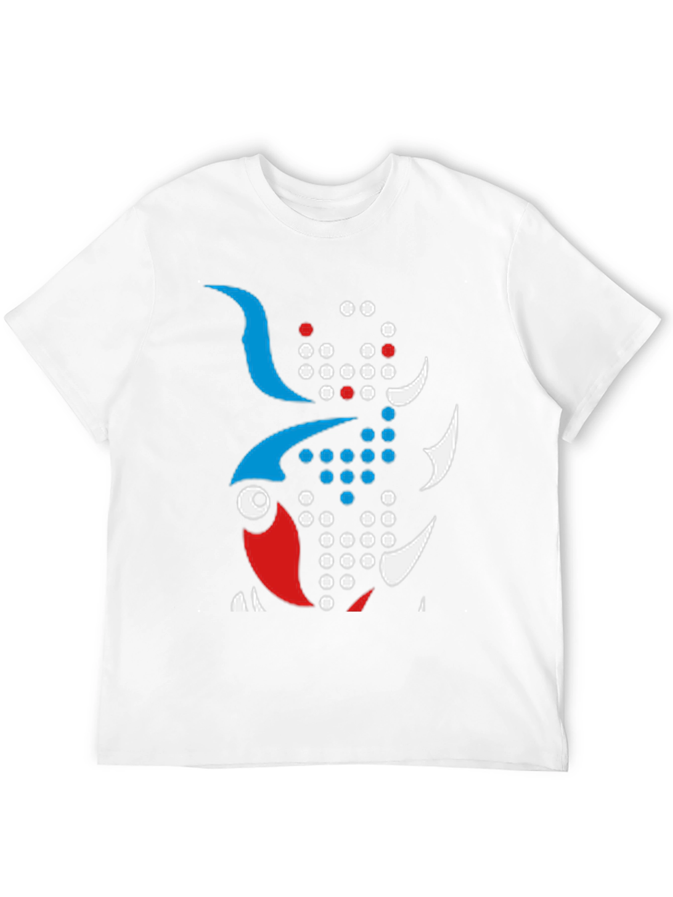 Abstract Fish Graphic Tee - Unique Design