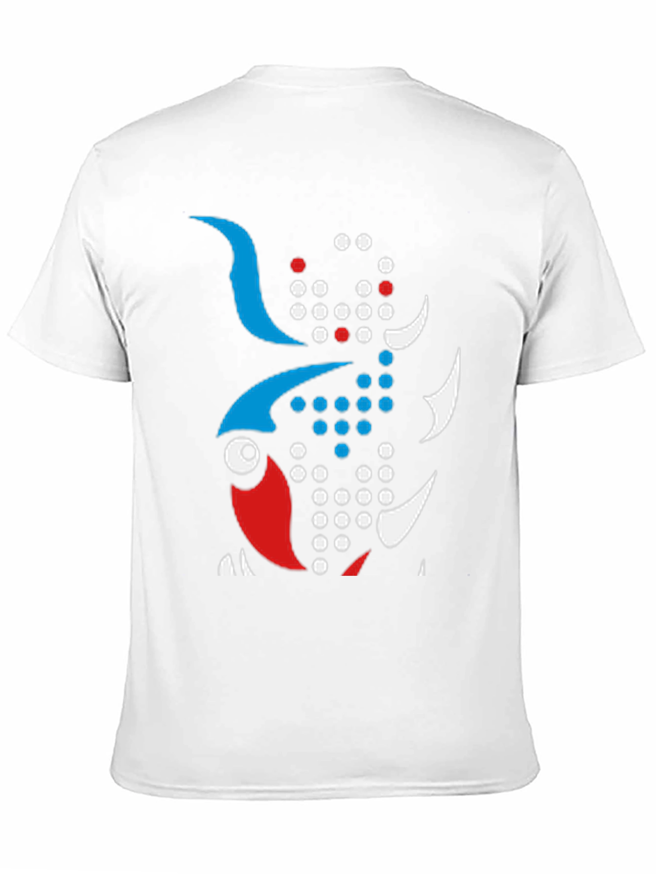 Abstract Fish Graphic Tee - Unique Design