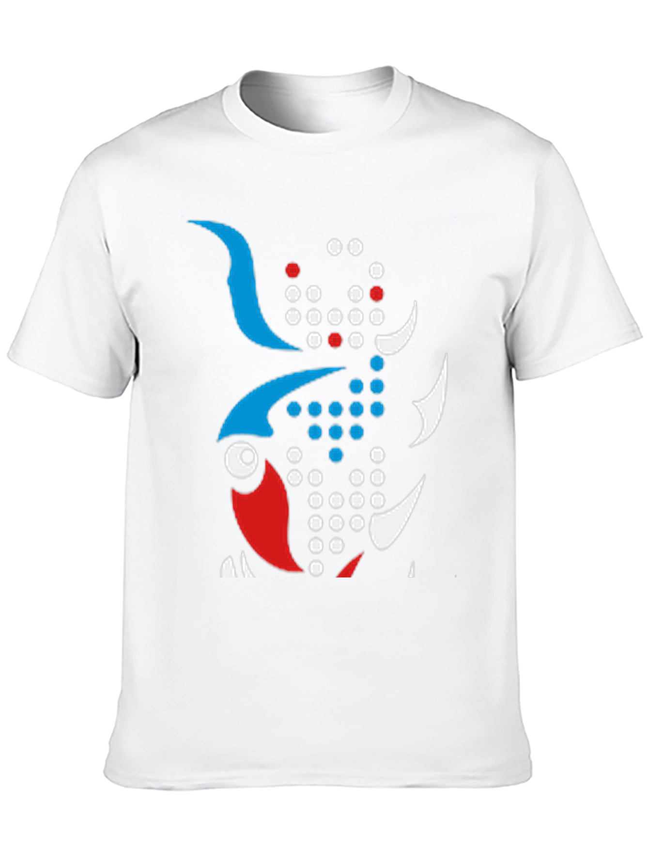 Abstract Fish Graphic Tee - Unique Design