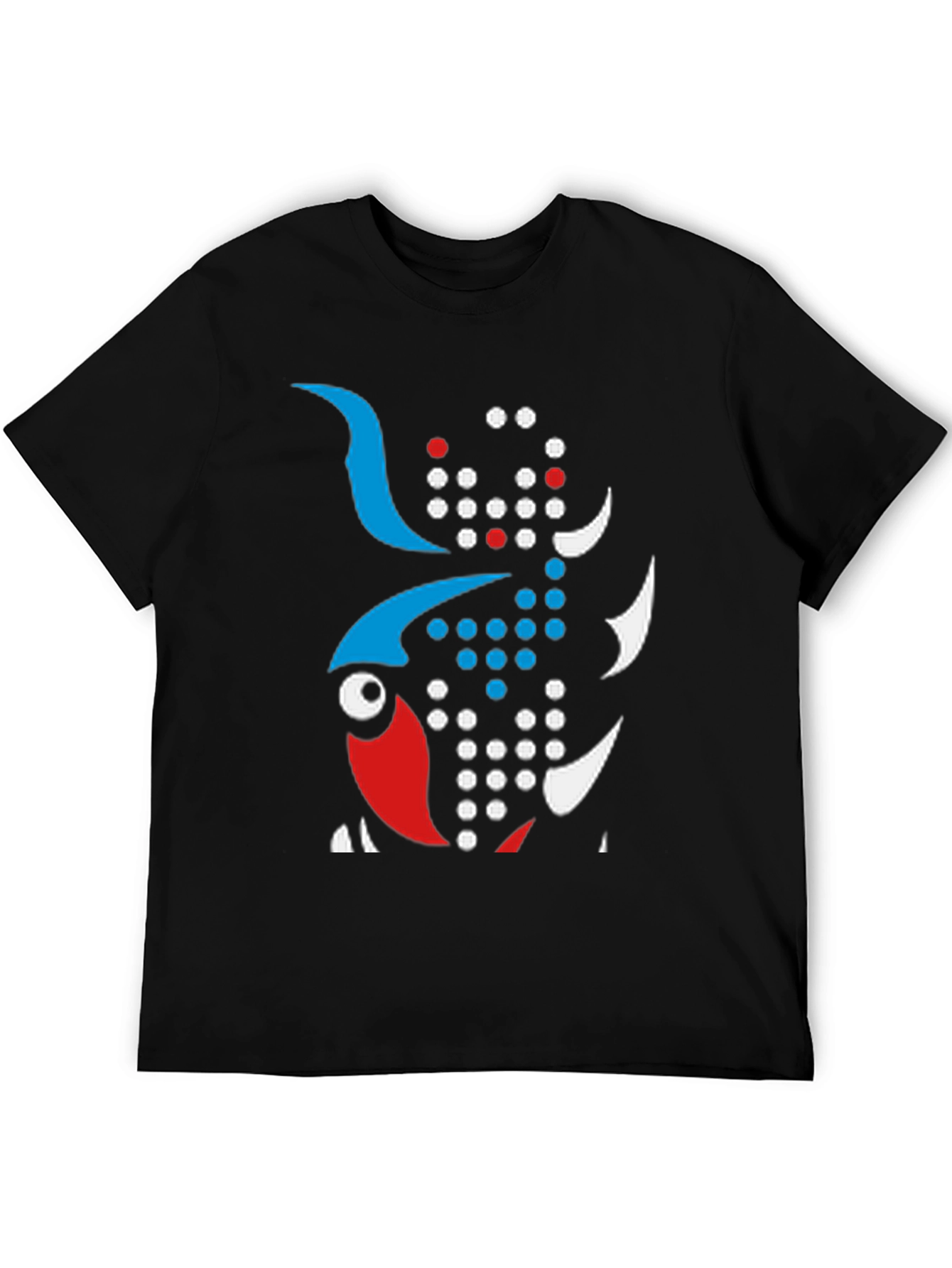 Abstract Fish Graphic Tee - Unique Design