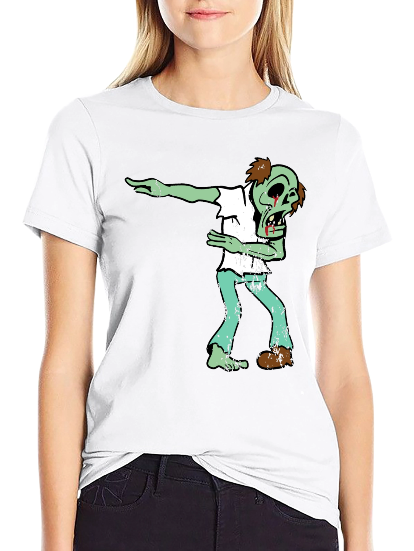 Zombie Dab Graphic Tee - Halloween Fun!
