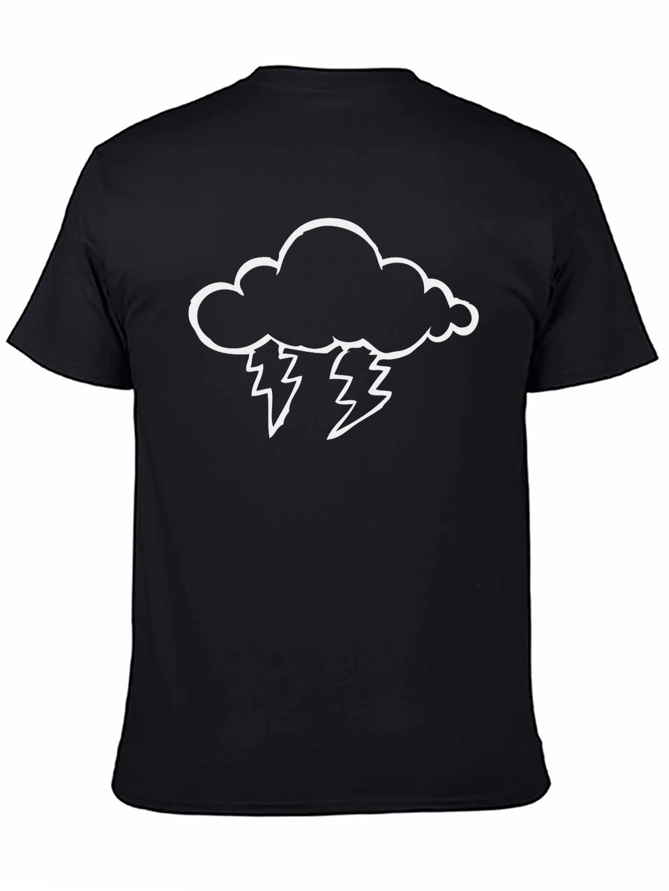 Storm Cloud T-Shirt - Stylish Black Tee