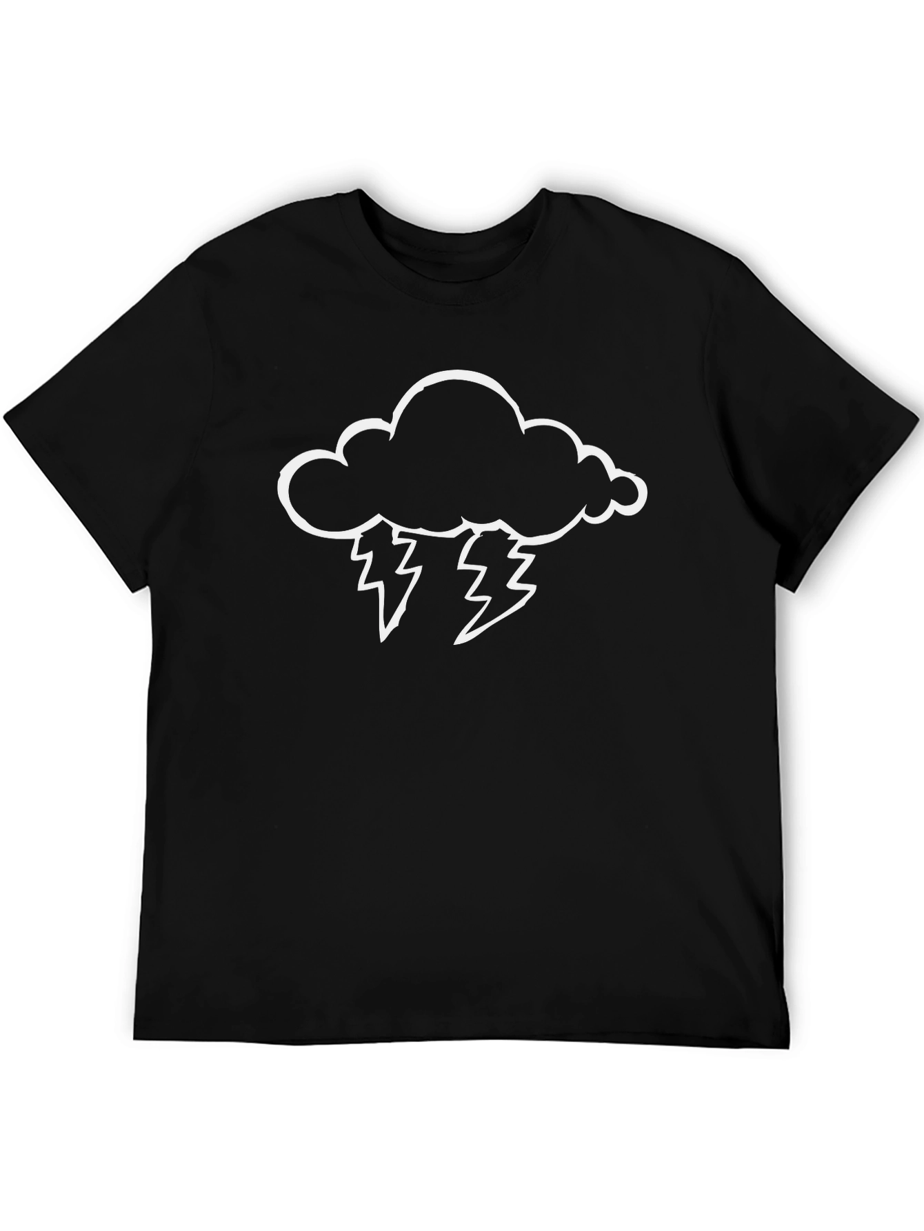 Storm Cloud T-Shirt - Stylish Black Tee