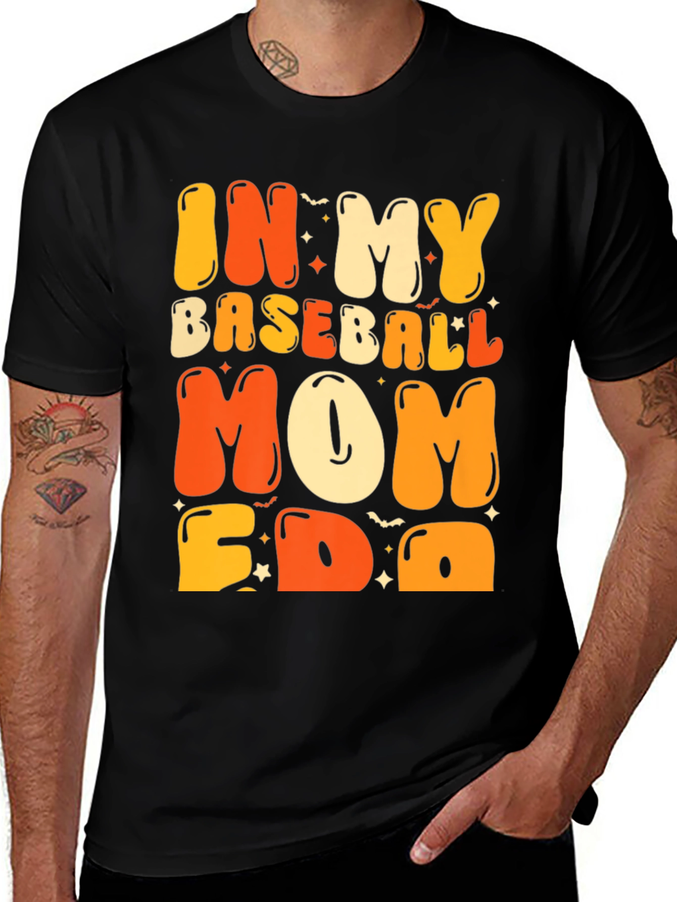 Baseball Mom T-Shirt - Graphic Print