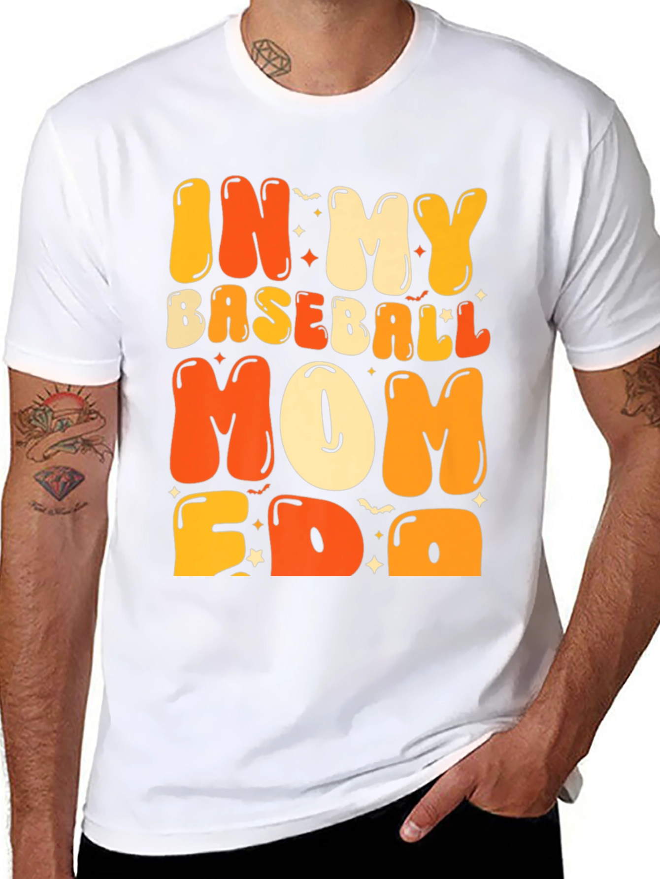 Baseball Mom T-Shirt - Graphic Print