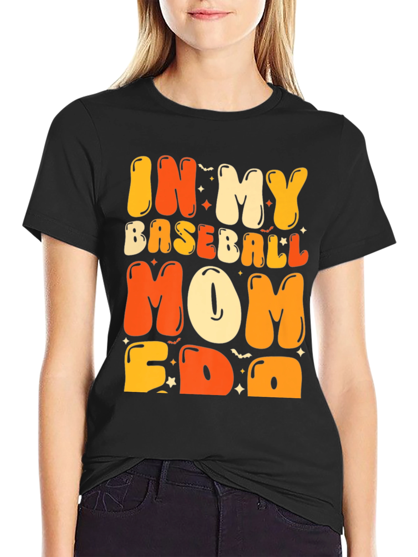 Baseball Mom T-Shirt - Graphic Print