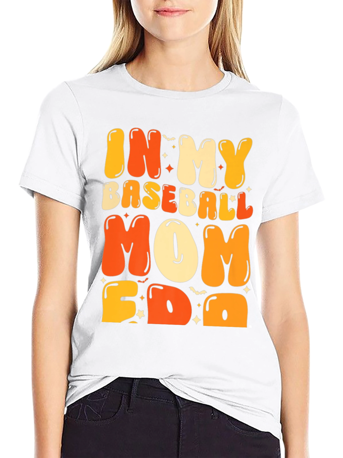 Baseball Mom T-Shirt - Graphic Print