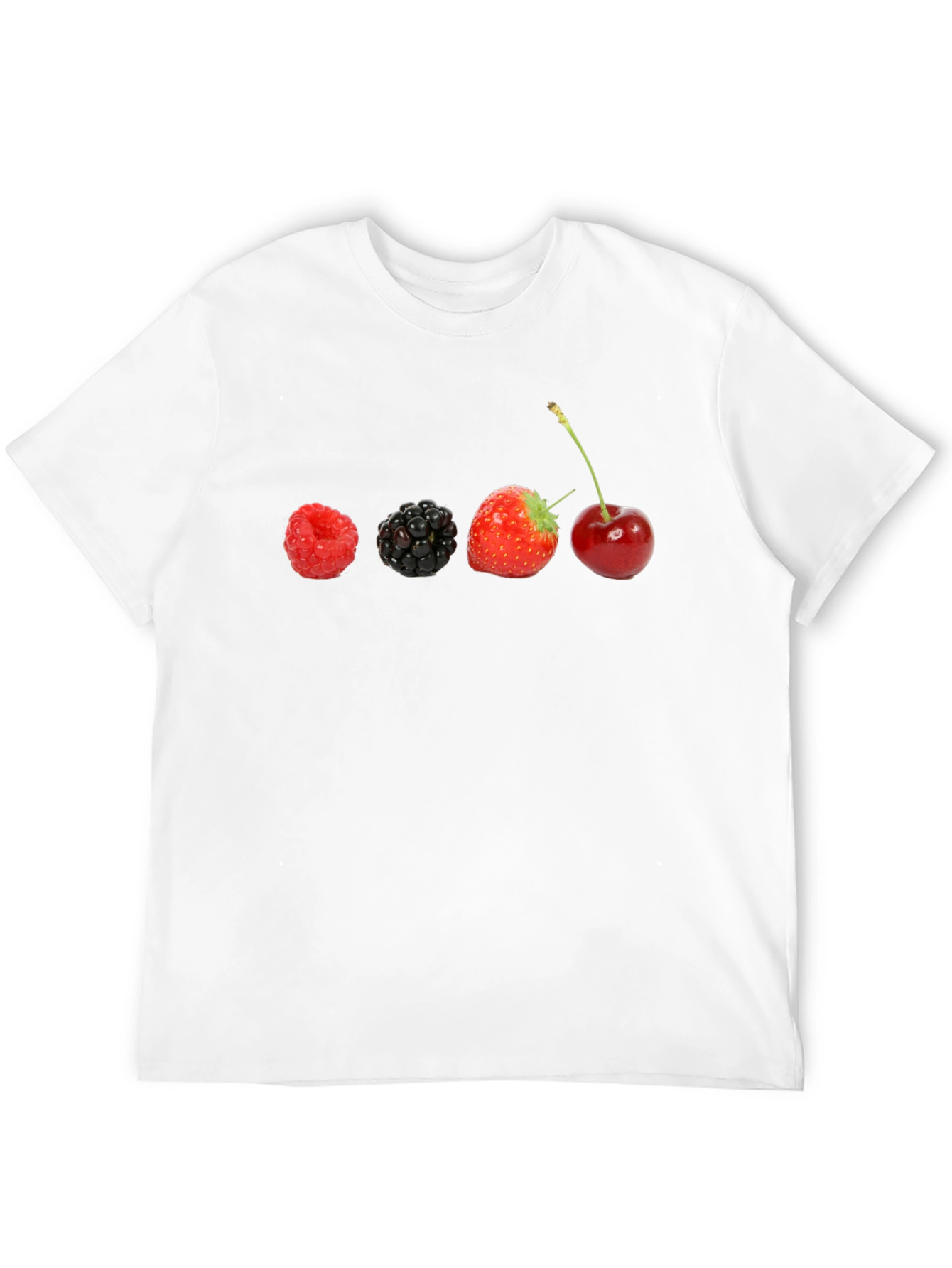 Berries on Black T-Shirt