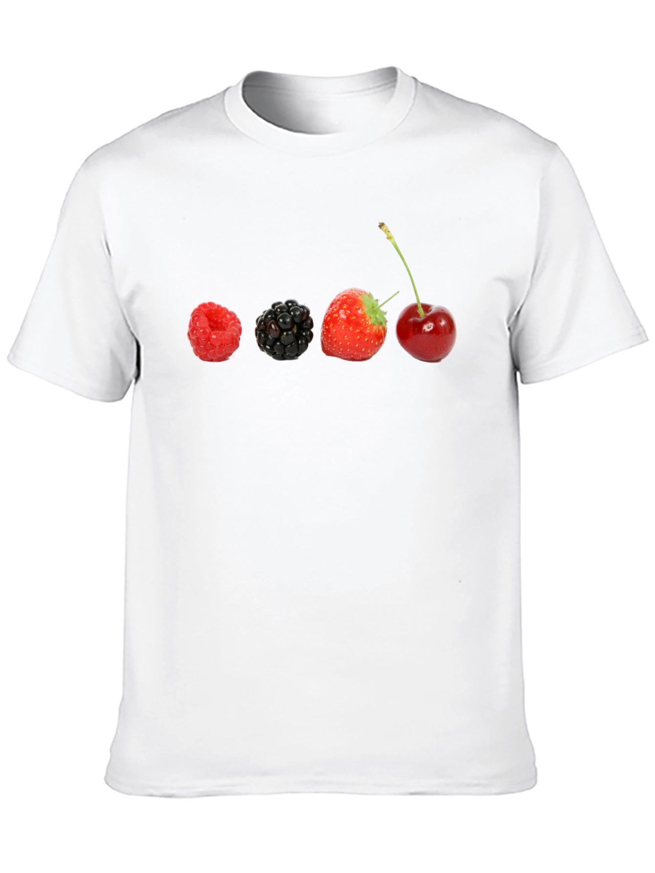 Berries on Black T-Shirt