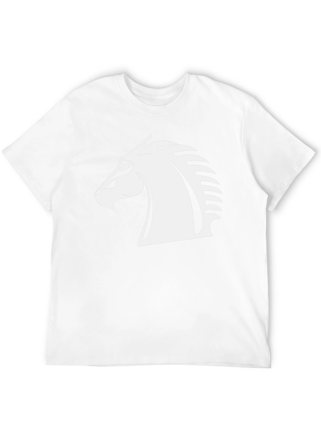 Chess Knight Graphic Tee - Black Cotton T-Shirt