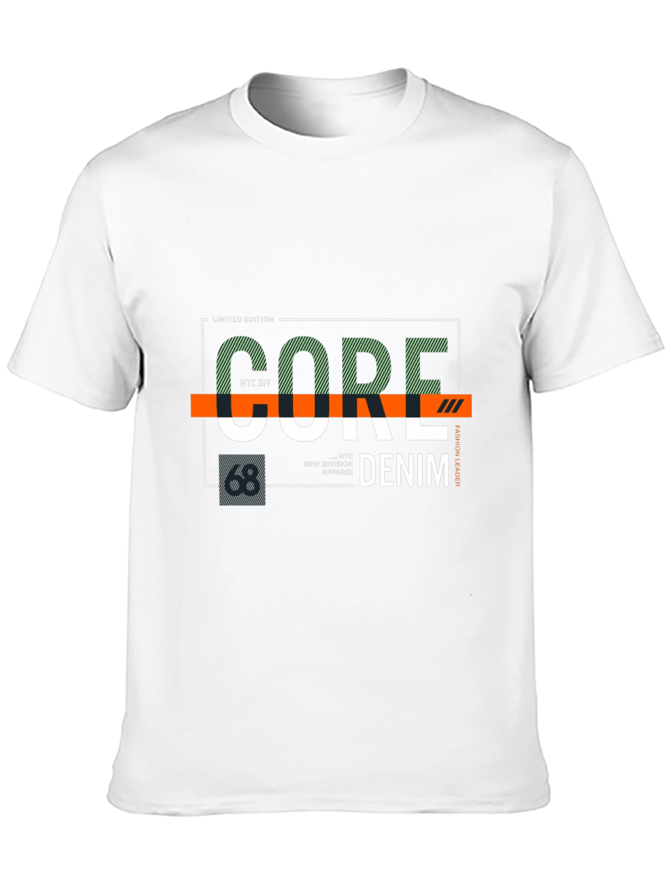 Core Denim Graphic Print Black T-Shirt