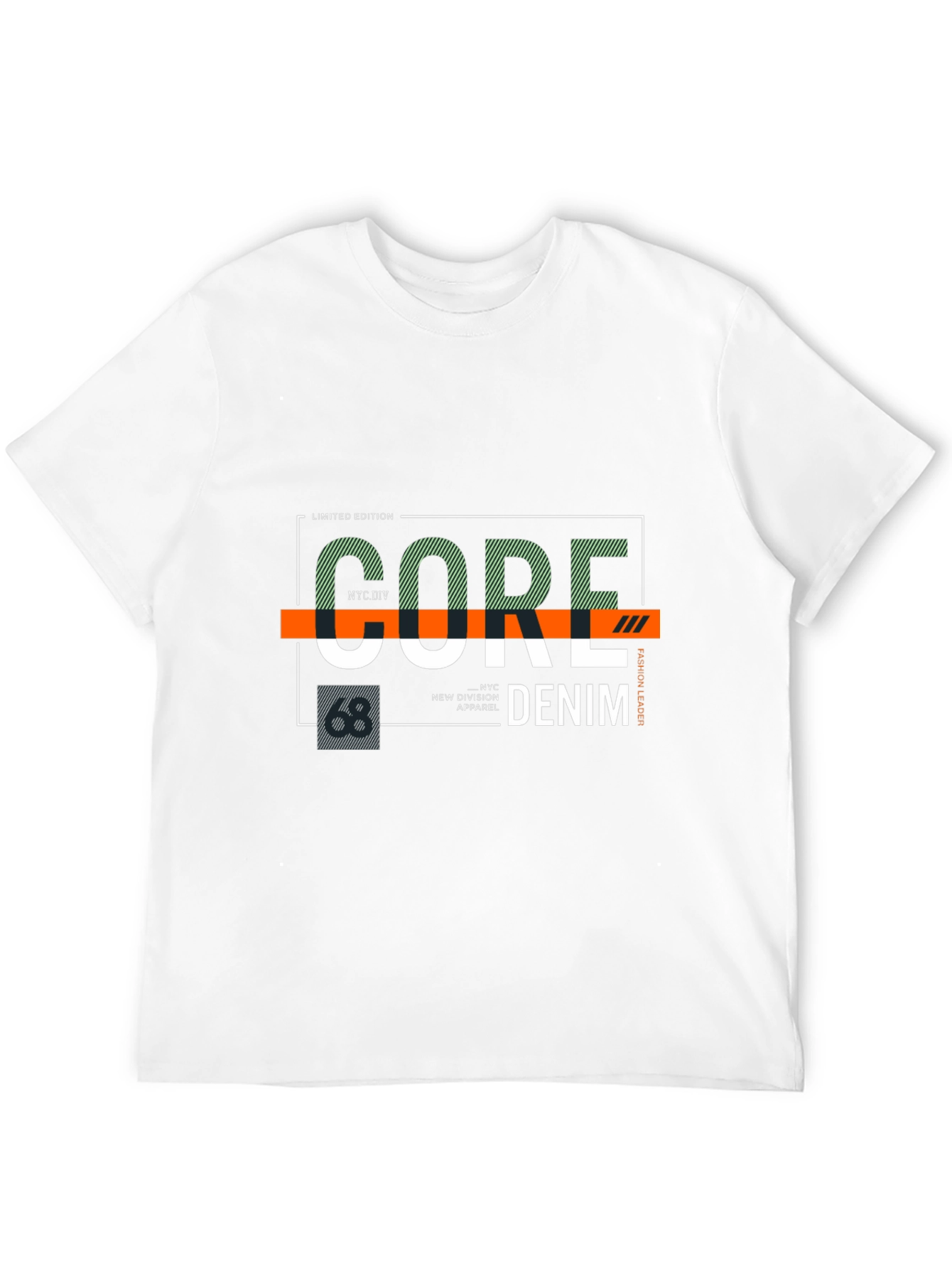 Core Denim Graphic Print Black T-Shirt