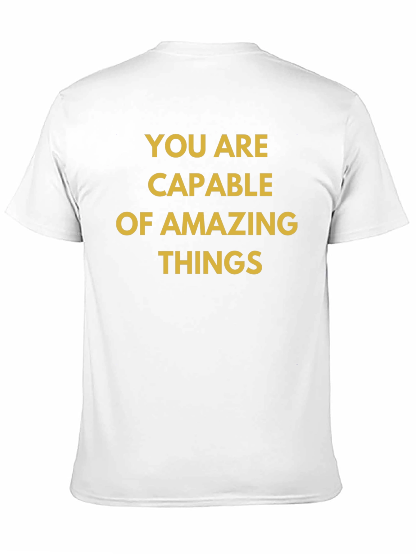 Motivational Black T-Shirt: You Are Capable