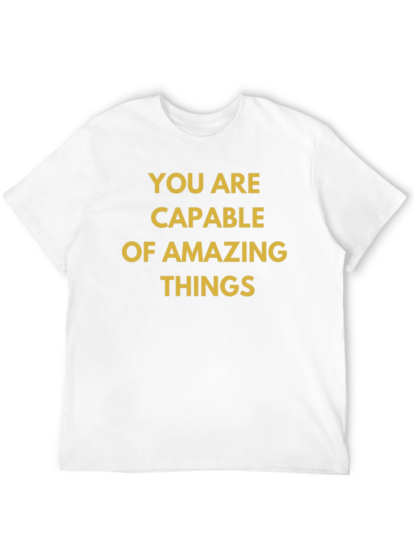 Motivational Black T-Shirt: You Are Capable