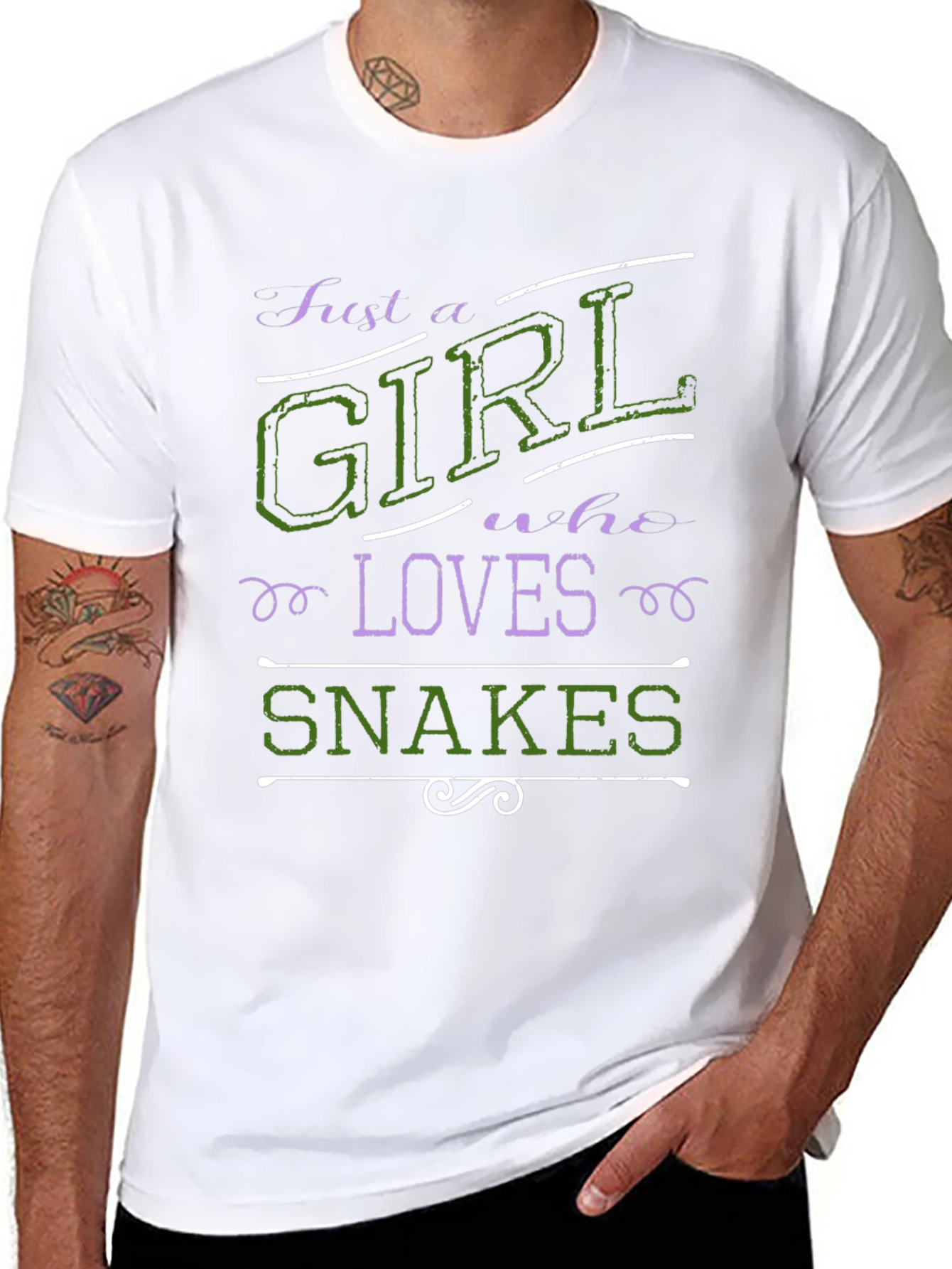 Just A Girl Who Loves Snakes Graphic Tee