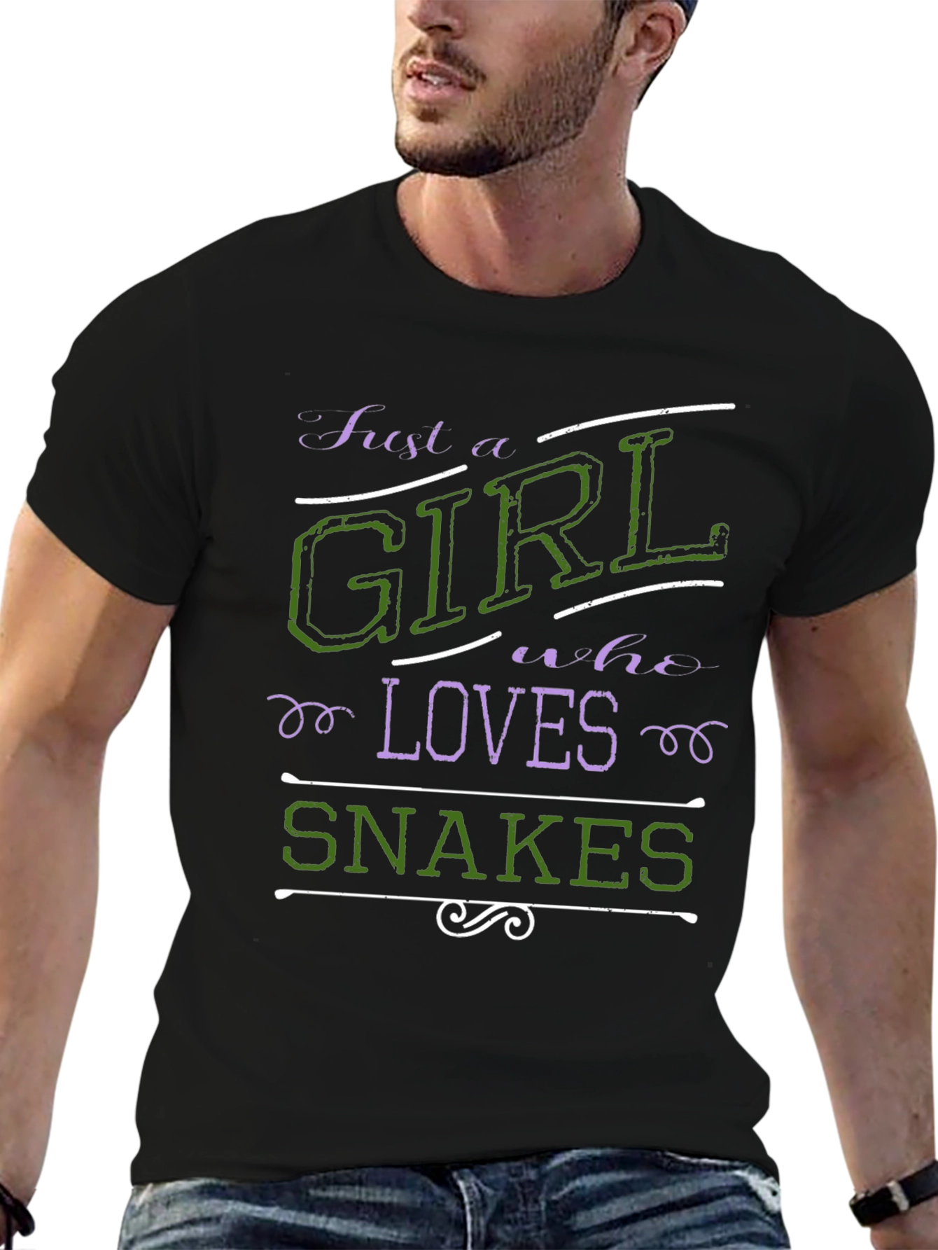 Just A Girl Who Loves Snakes Graphic Tee