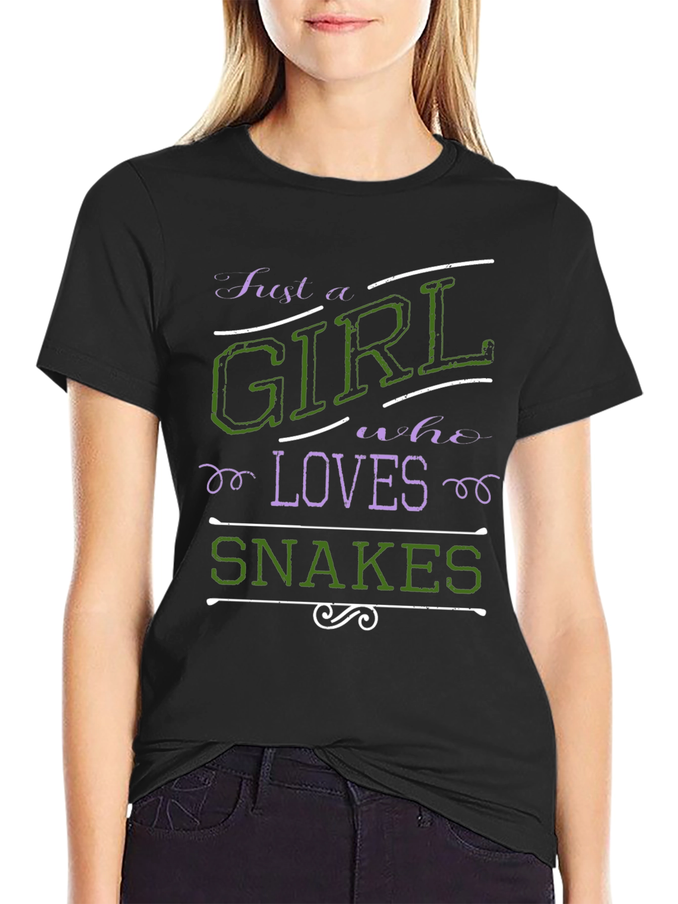 Just A Girl Who Loves Snakes Graphic Tee
