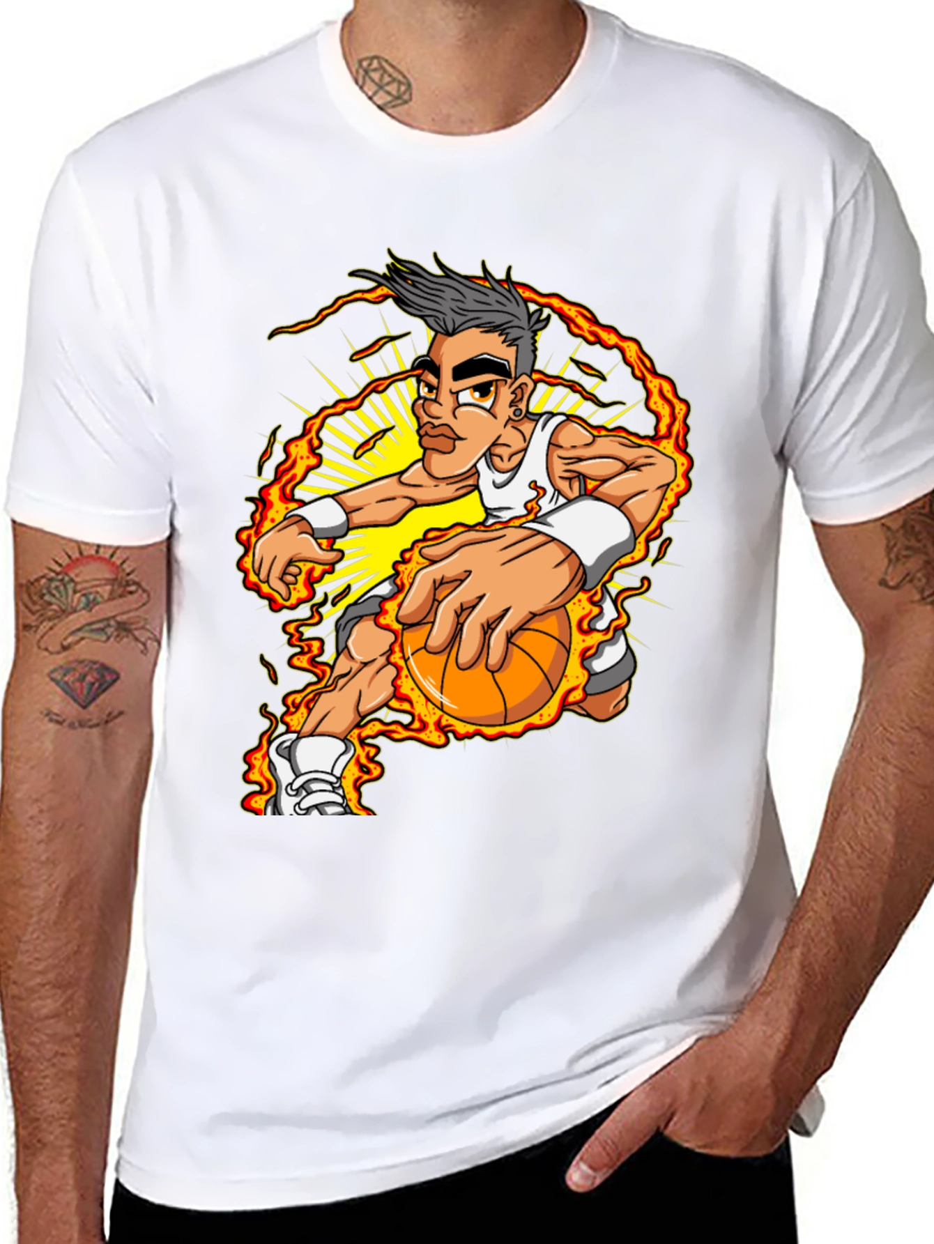 Basketball Player Graphic T-Shirt