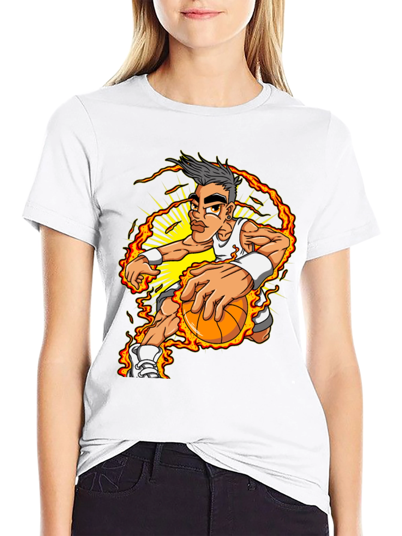 Basketball Player Graphic T-Shirt