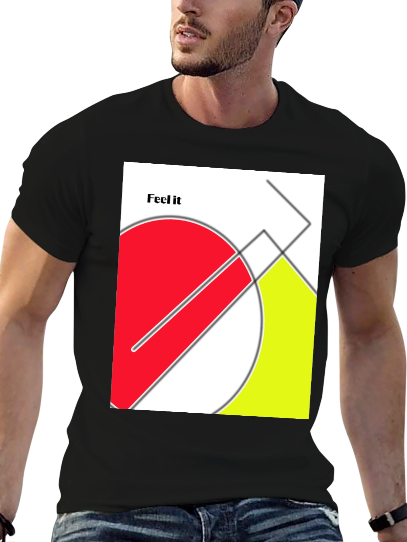 Abstract Geometric Graphic T-Shirt