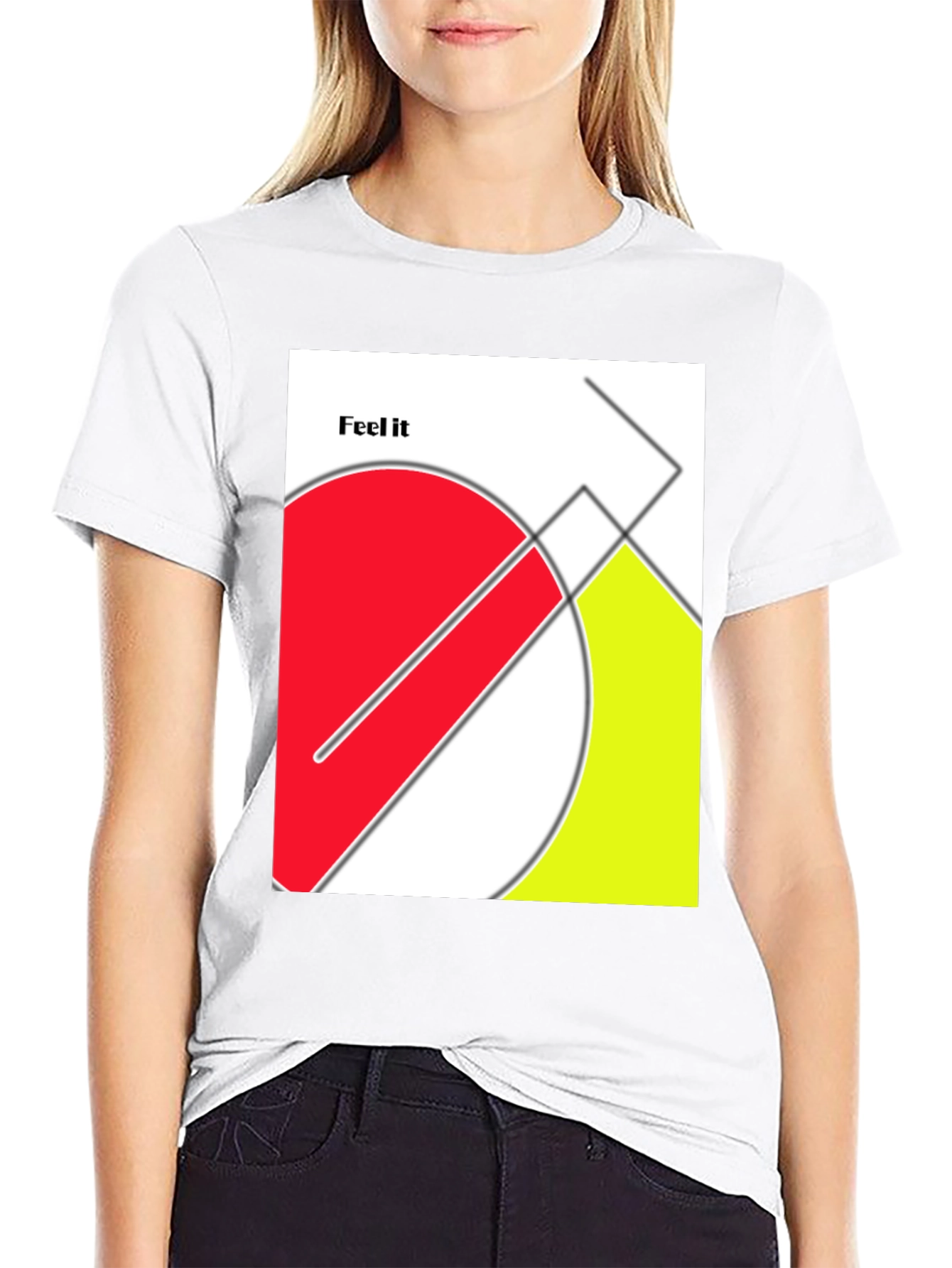 Abstract Geometric Graphic T-Shirt