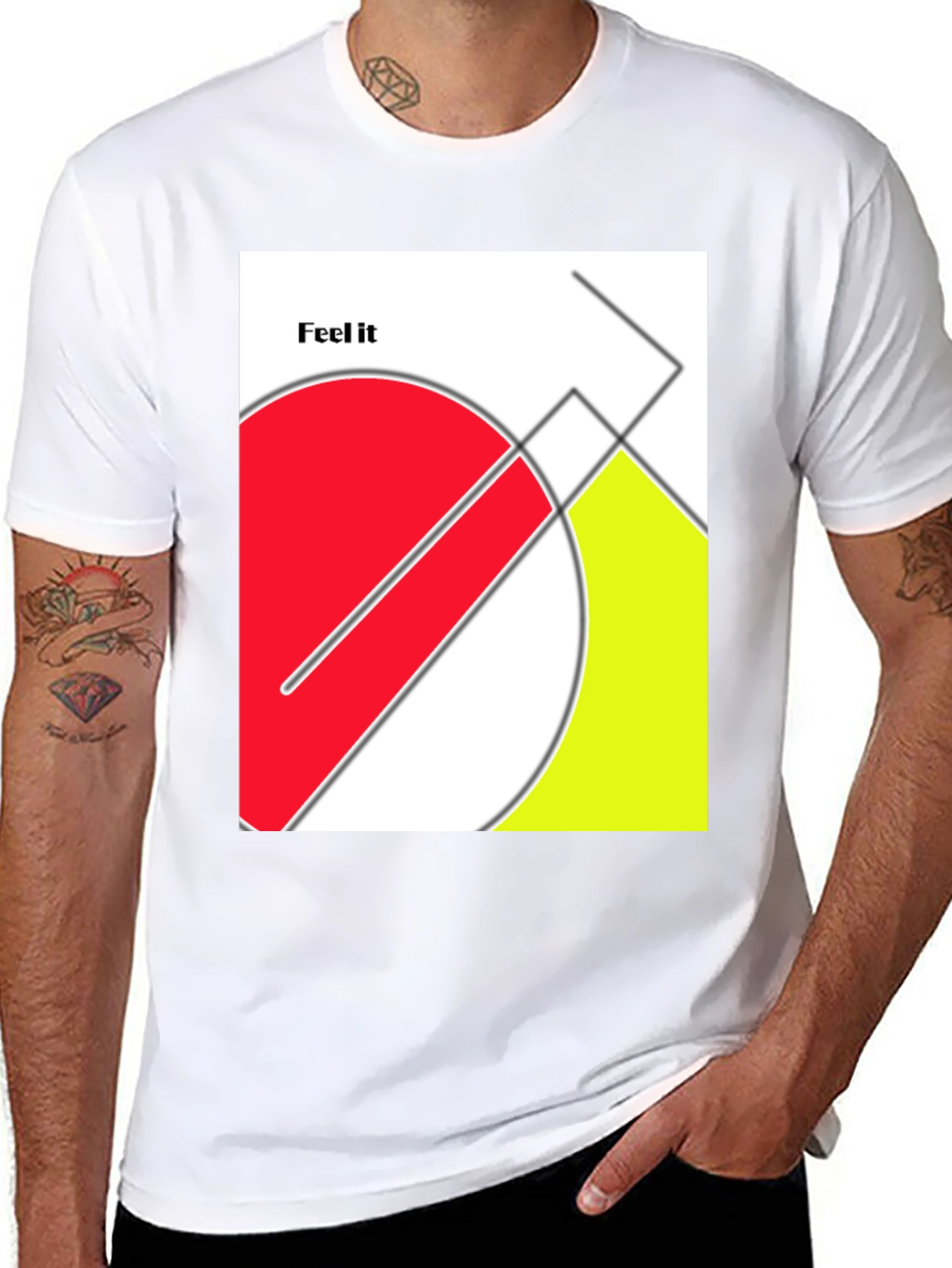 Abstract Geometric Graphic T-Shirt