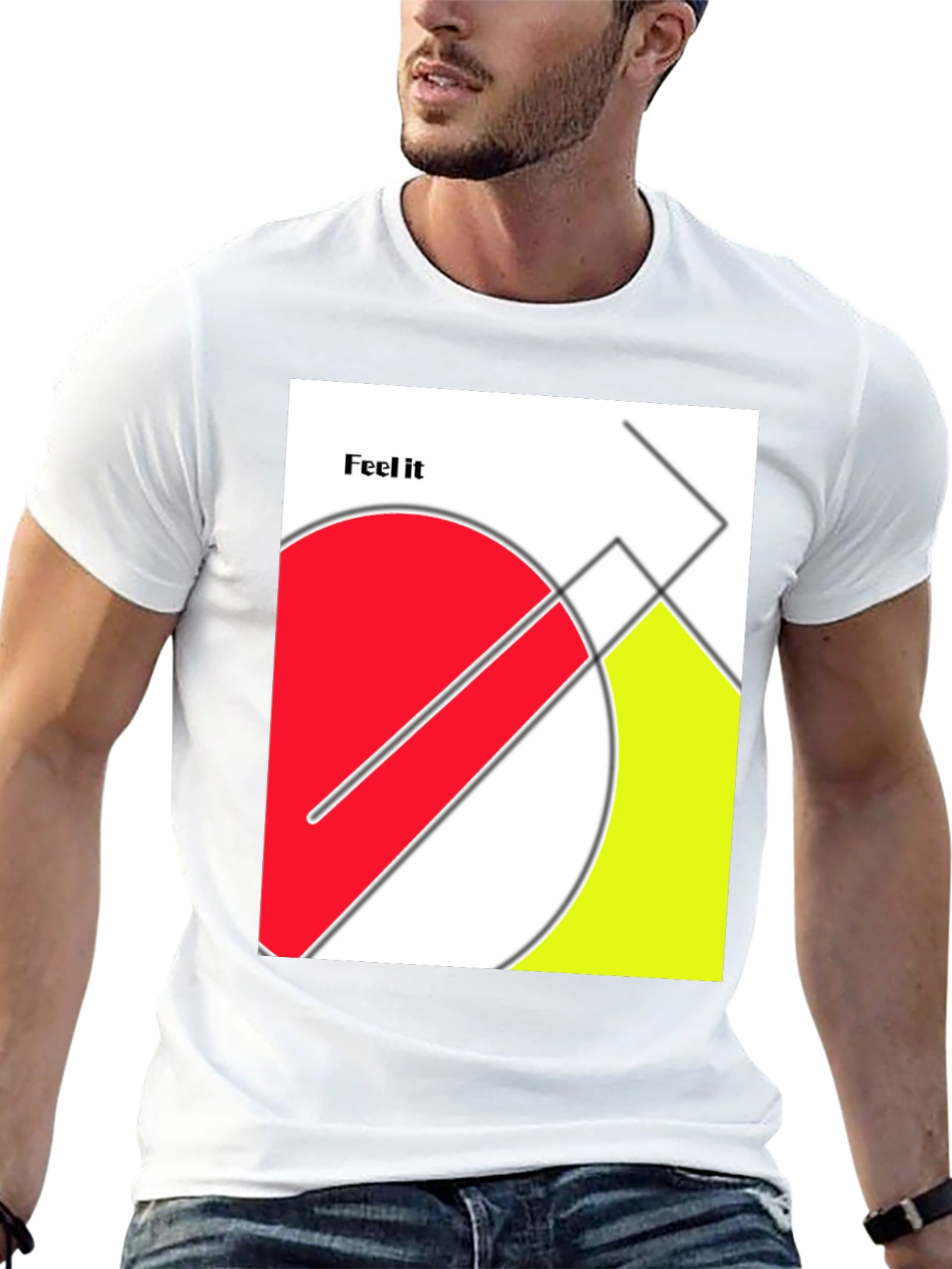 Abstract Geometric Graphic T-Shirt
