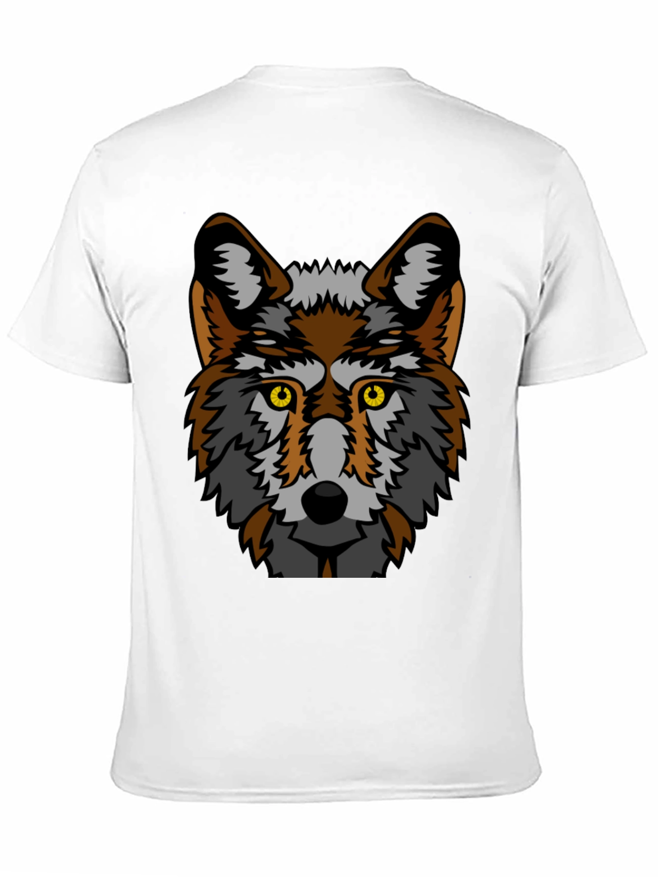 Wolf Graphic Black T-Shirt - Unisex Cool Animal Tee