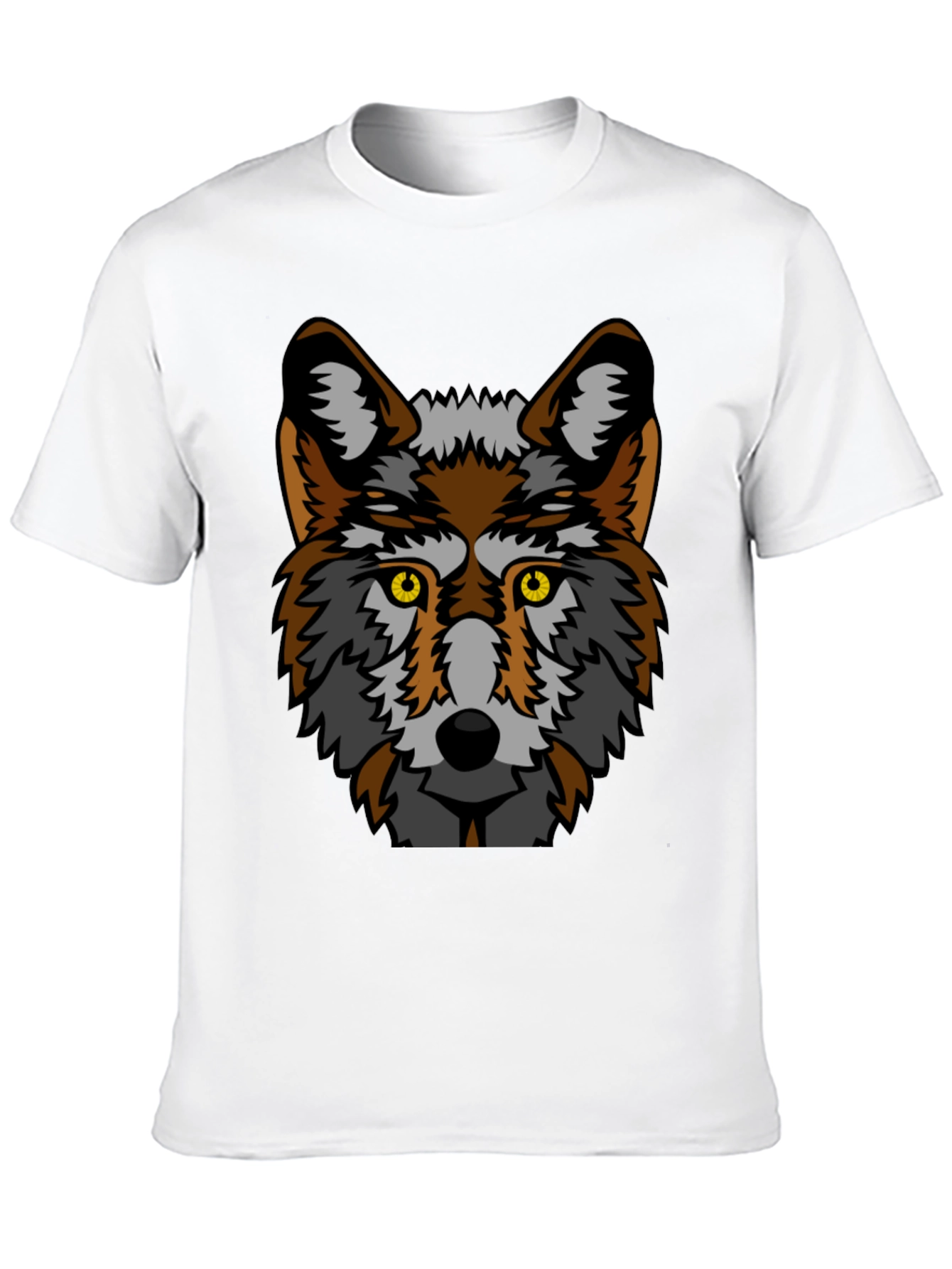 Wolf Graphic Black T-Shirt - Unisex Cool Animal Tee