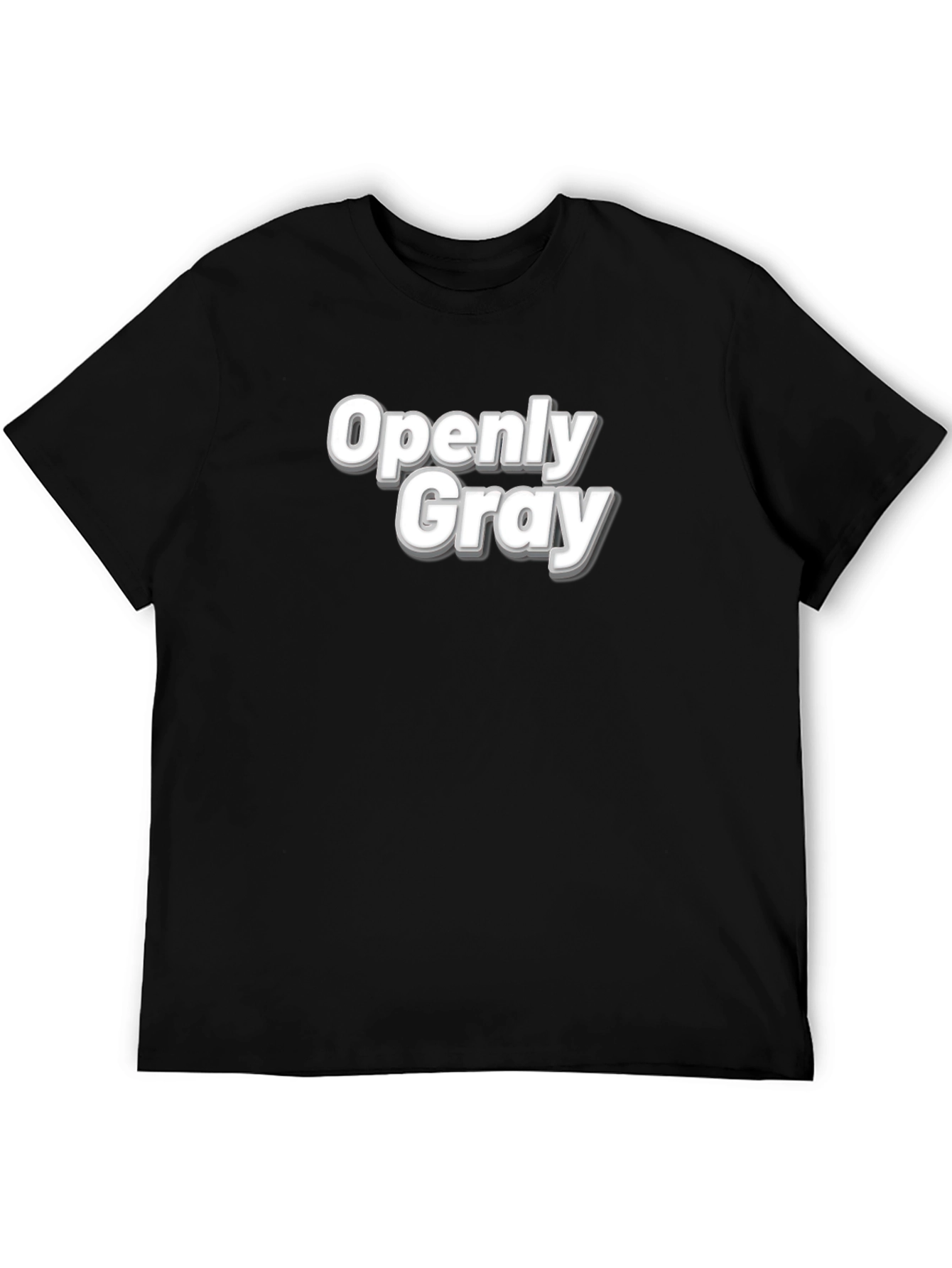 Openly Gray T-Shirt - Bold Graphic Tee
