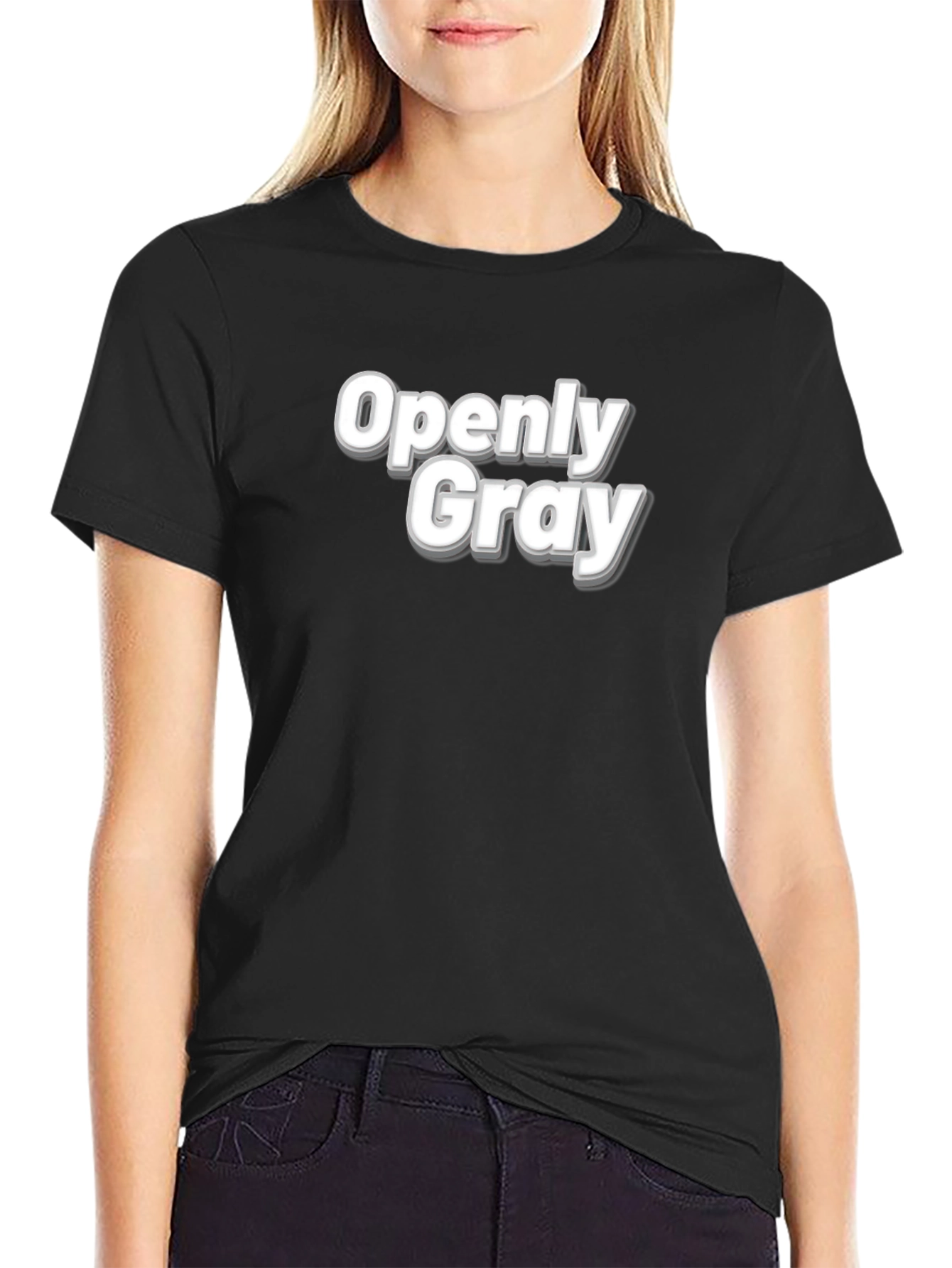 Openly Gray T-Shirt - Bold Graphic Tee