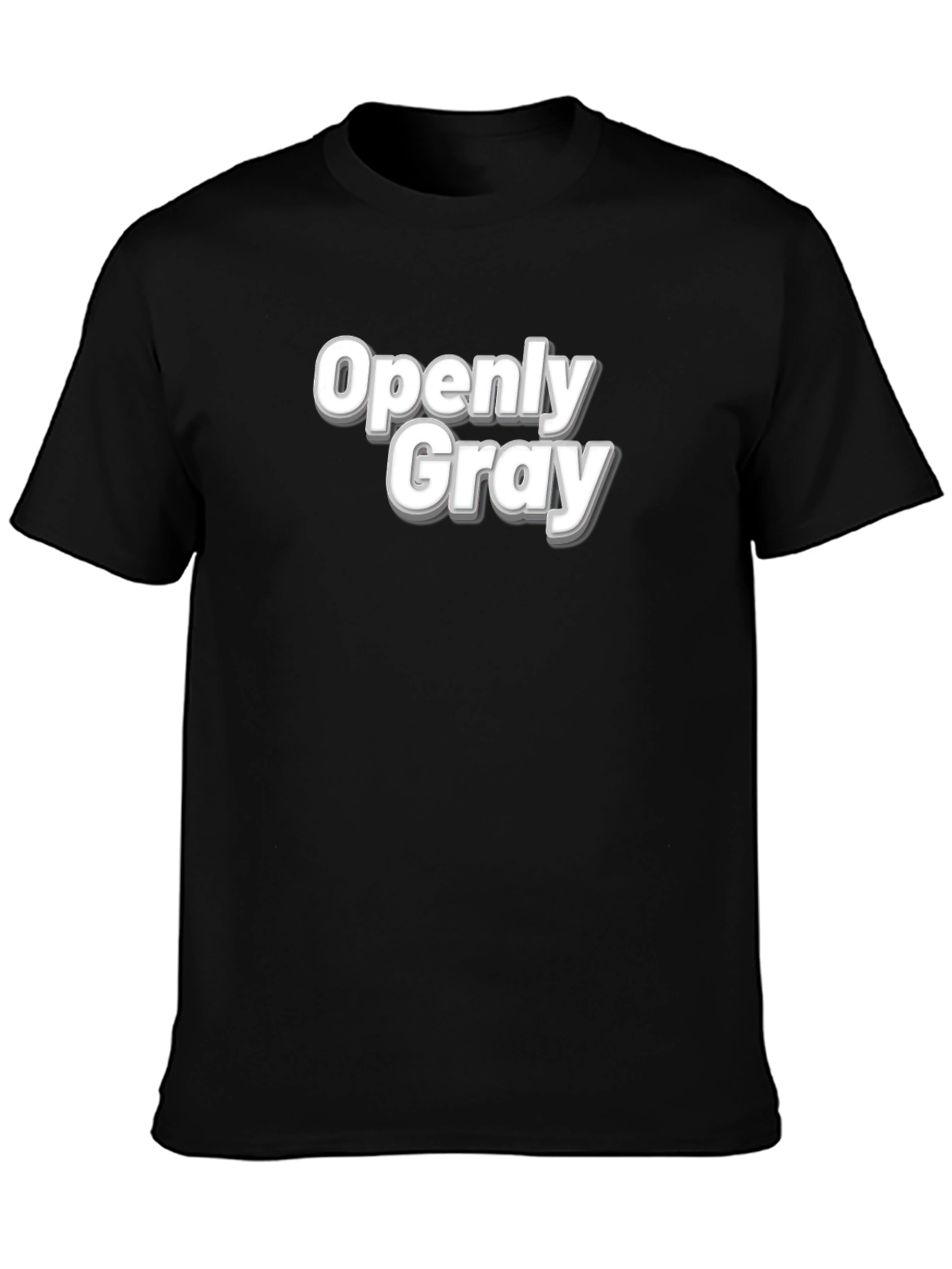 Openly Gray T-Shirt - Bold Graphic Tee