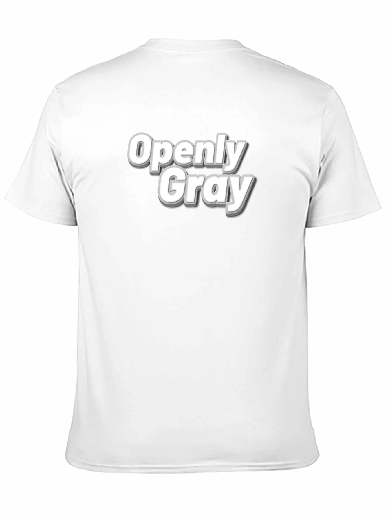 Openly Gray T-Shirt - Bold Graphic Tee