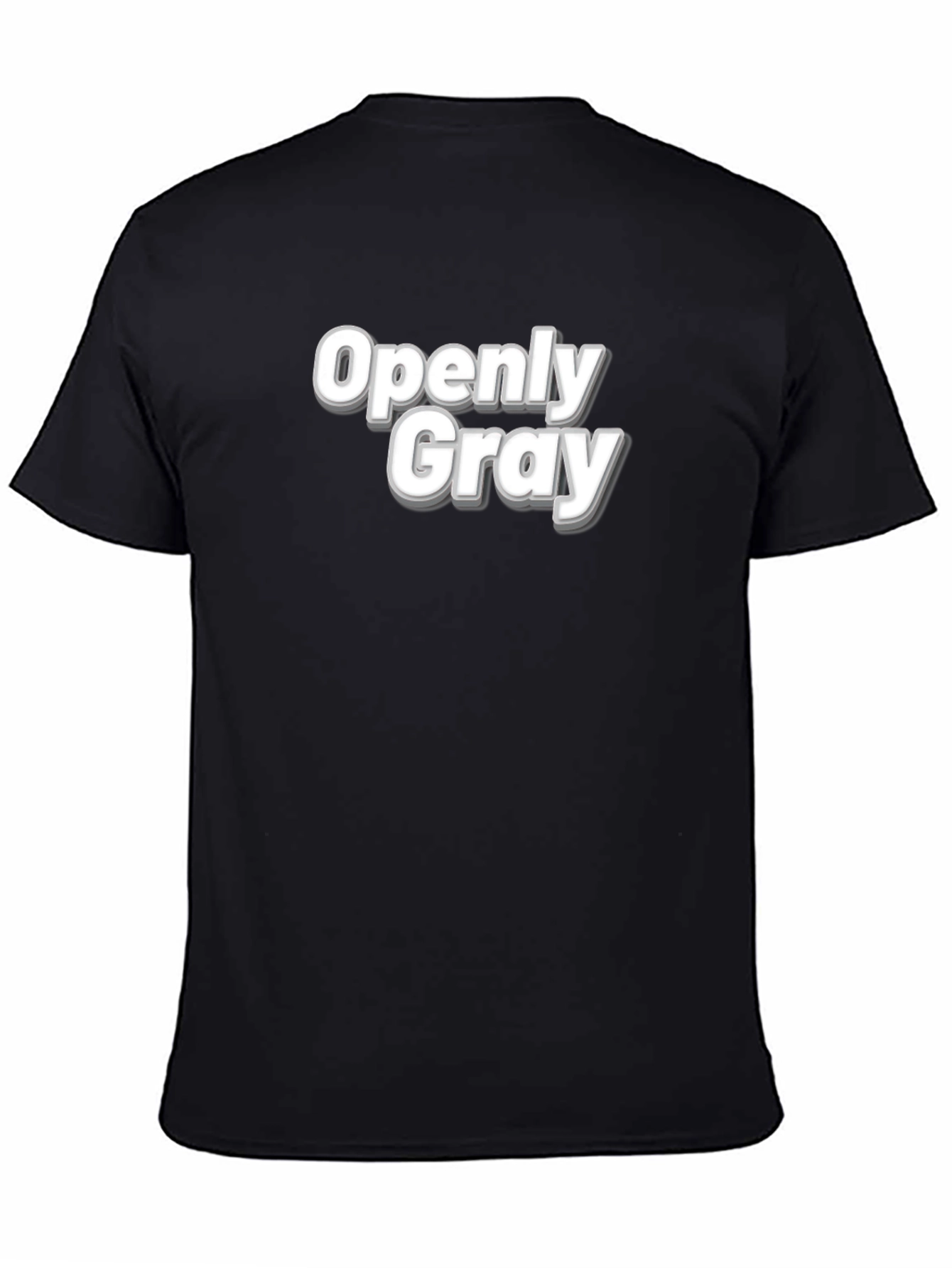 Openly Gray T-Shirt - Bold Graphic Tee