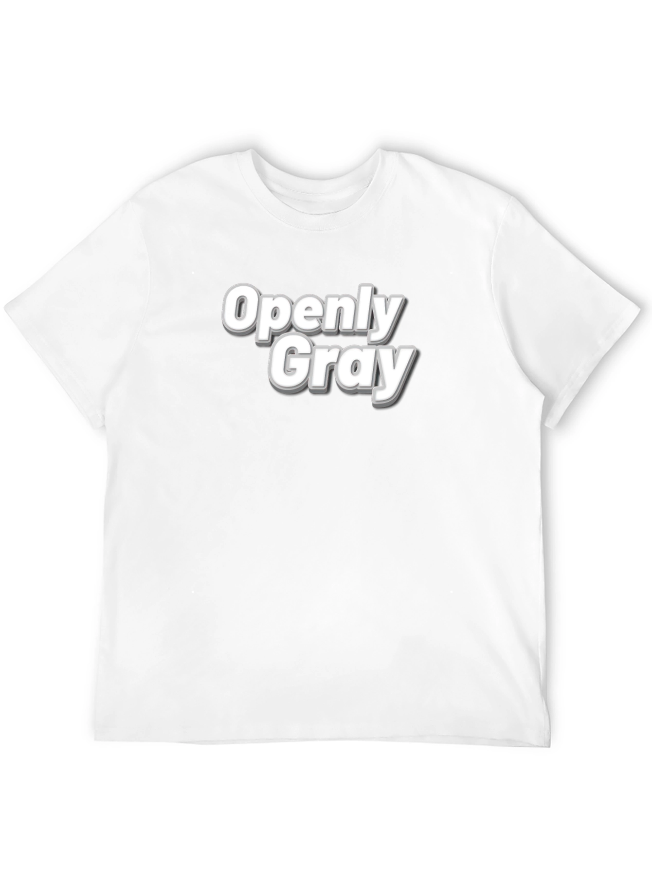 Openly Gray T-Shirt - Bold Graphic Tee