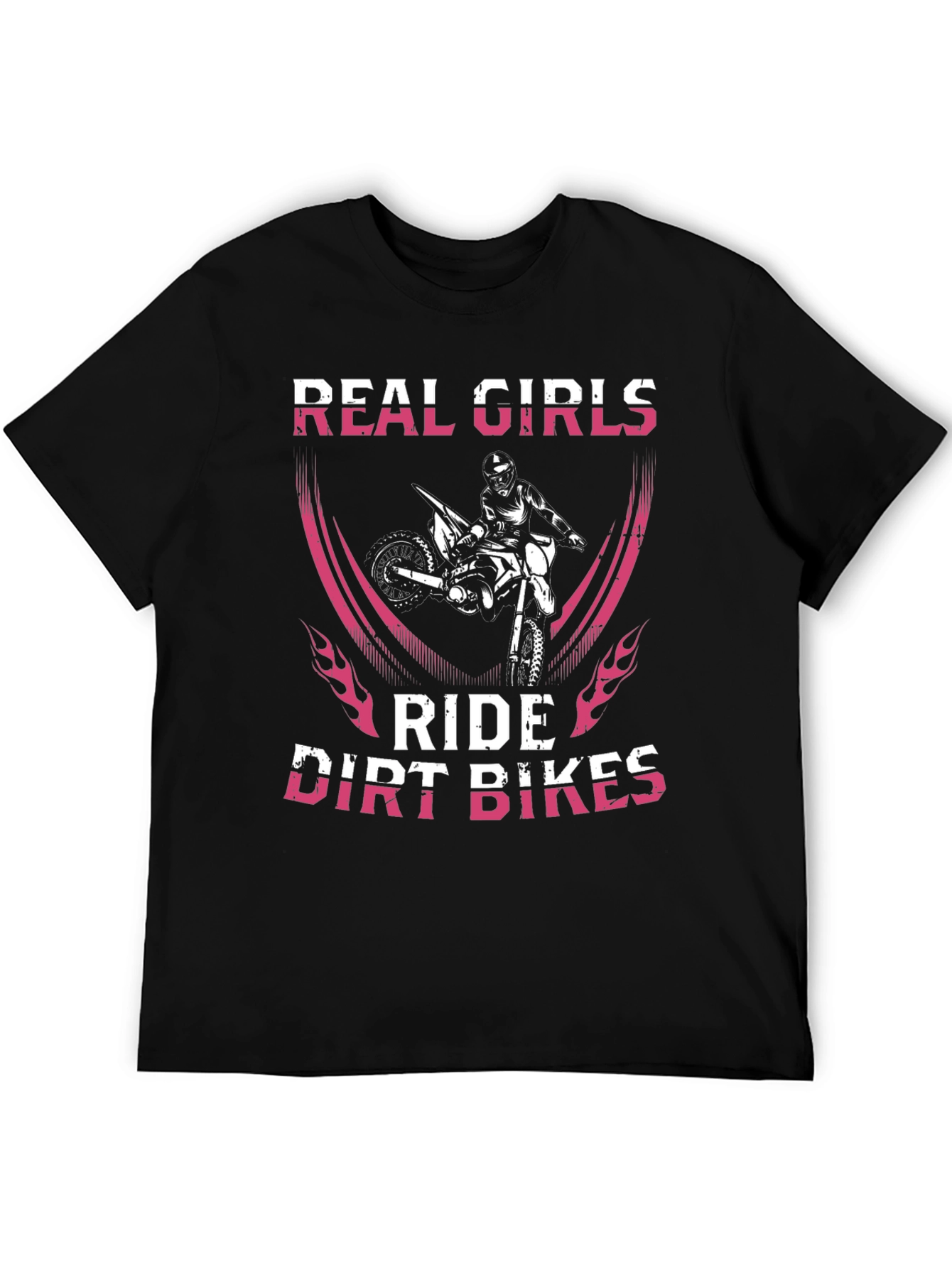 Real Girls Ride Dirt Bikes Graphic T-Shirt