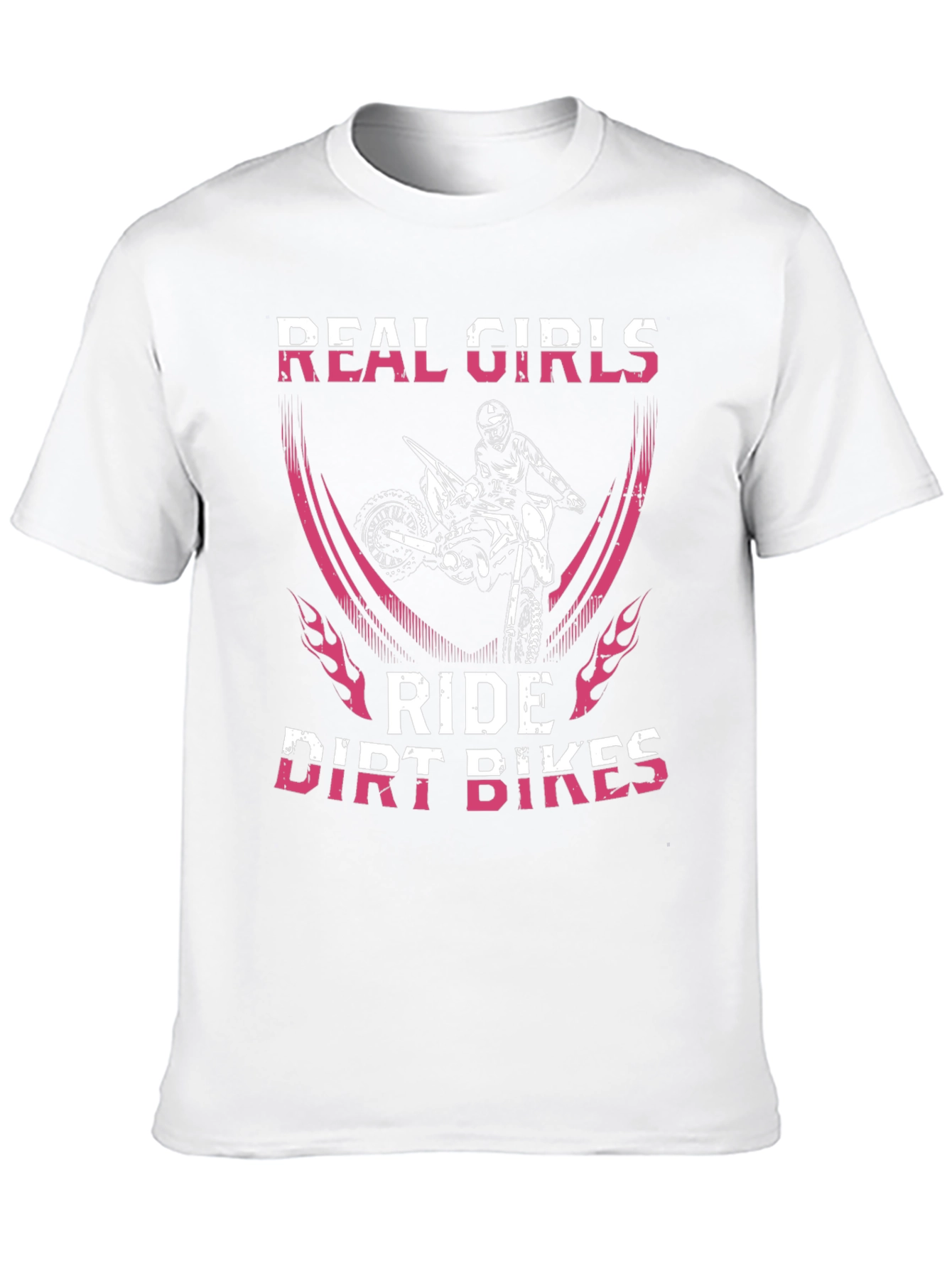 Real Girls Ride Dirt Bikes Graphic T-Shirt