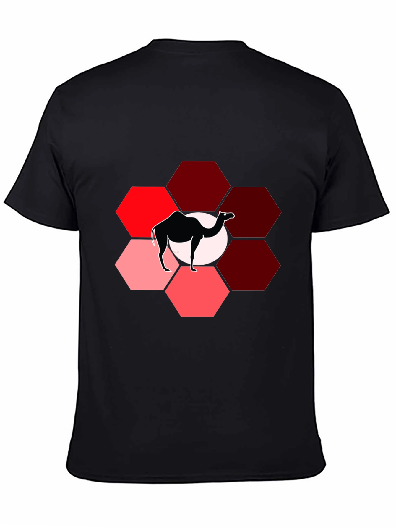 Camel Hexagon Graphic T-Shirt