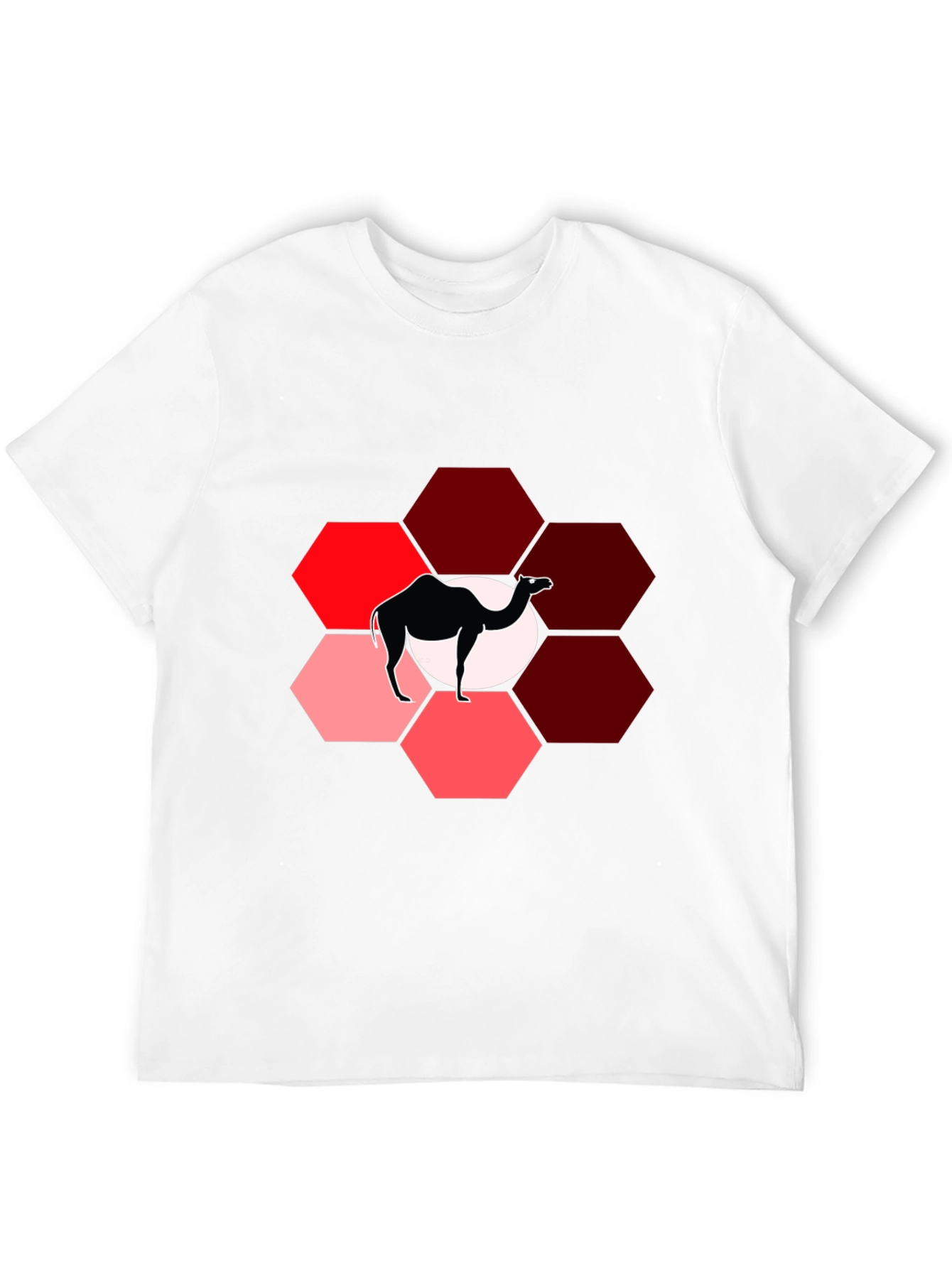 Camel Hexagon Graphic T-Shirt