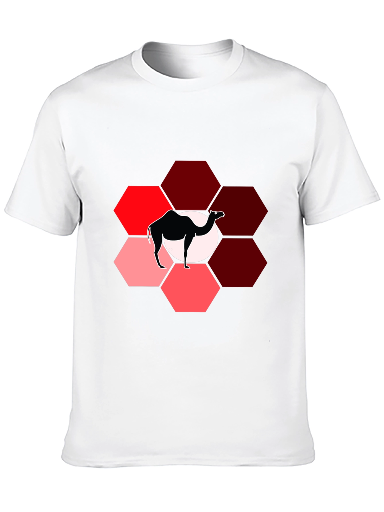 Camel Hexagon Graphic T-Shirt