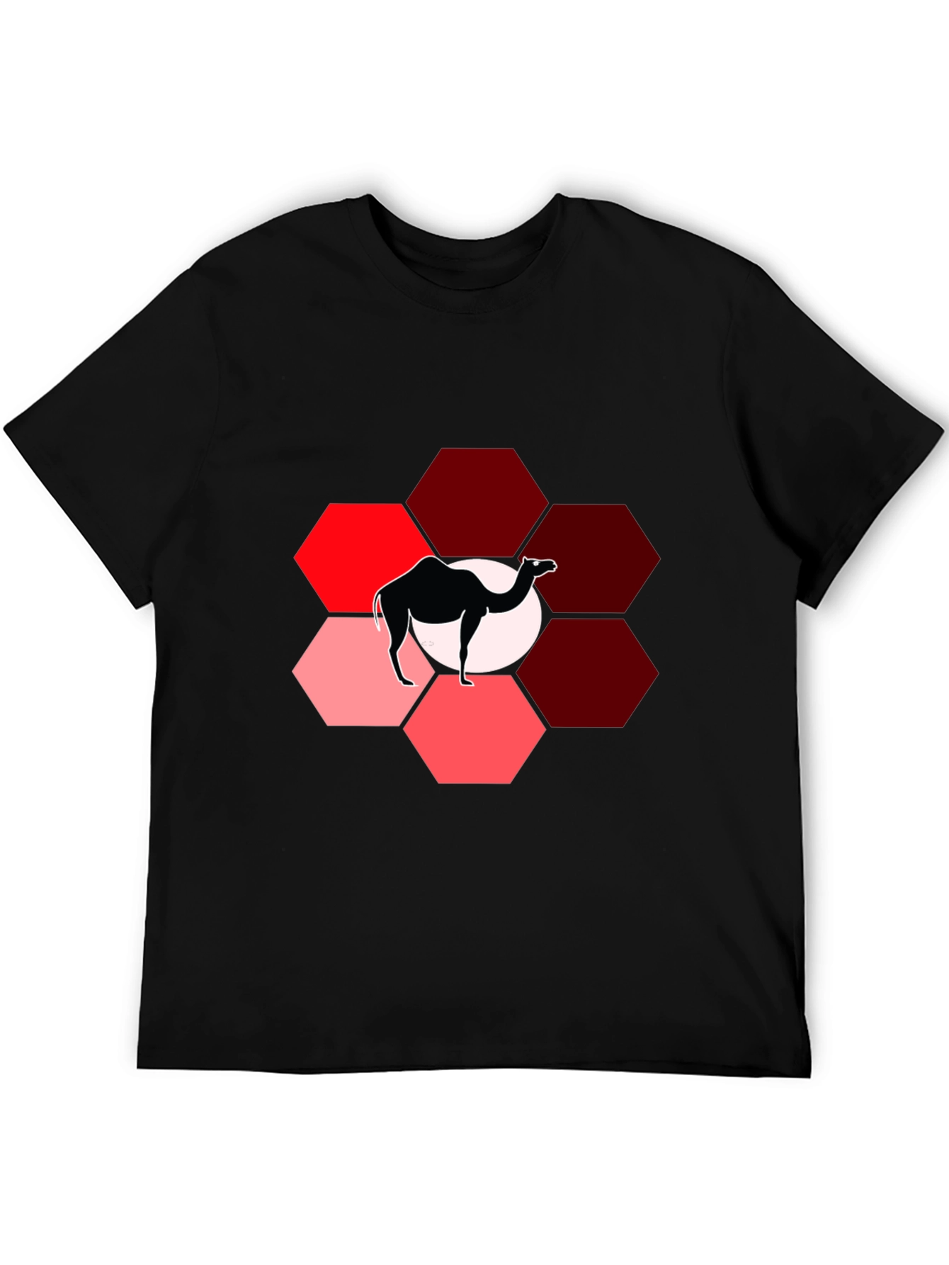 Camel Hexagon Graphic T-Shirt
